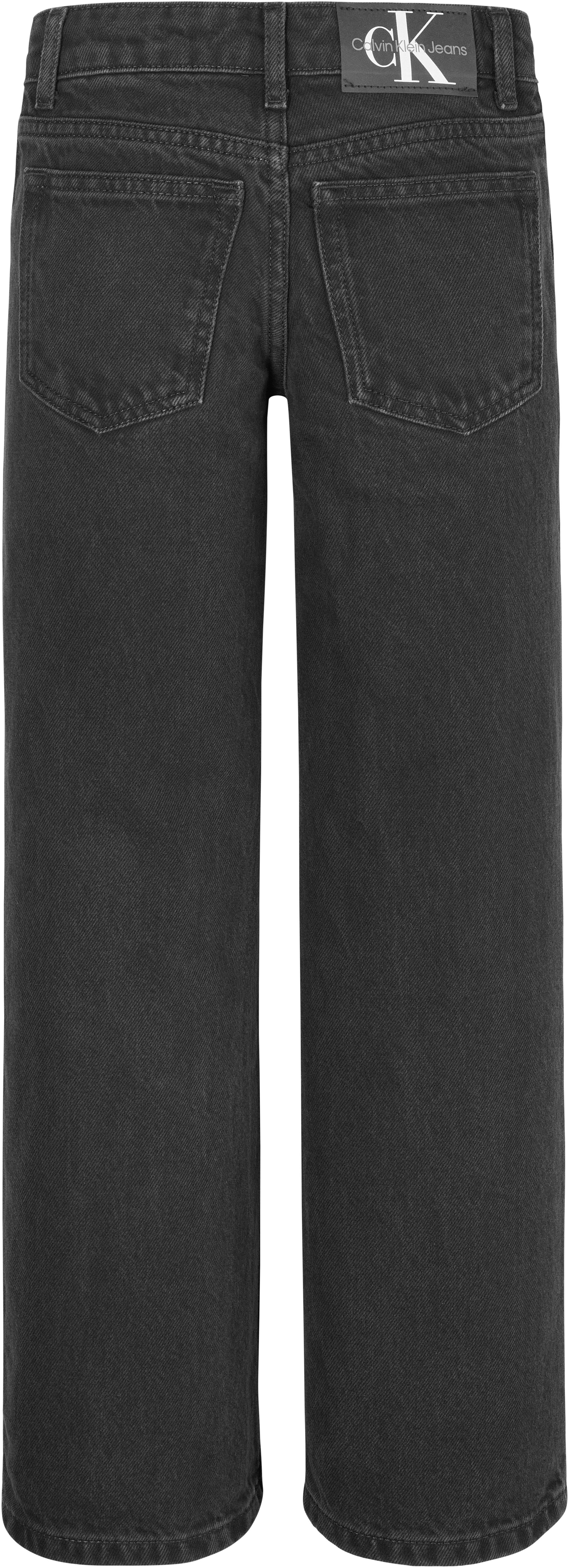 Jeans BLACK Klein WASHED Stretch-Jeans WIDE LEG Calvin