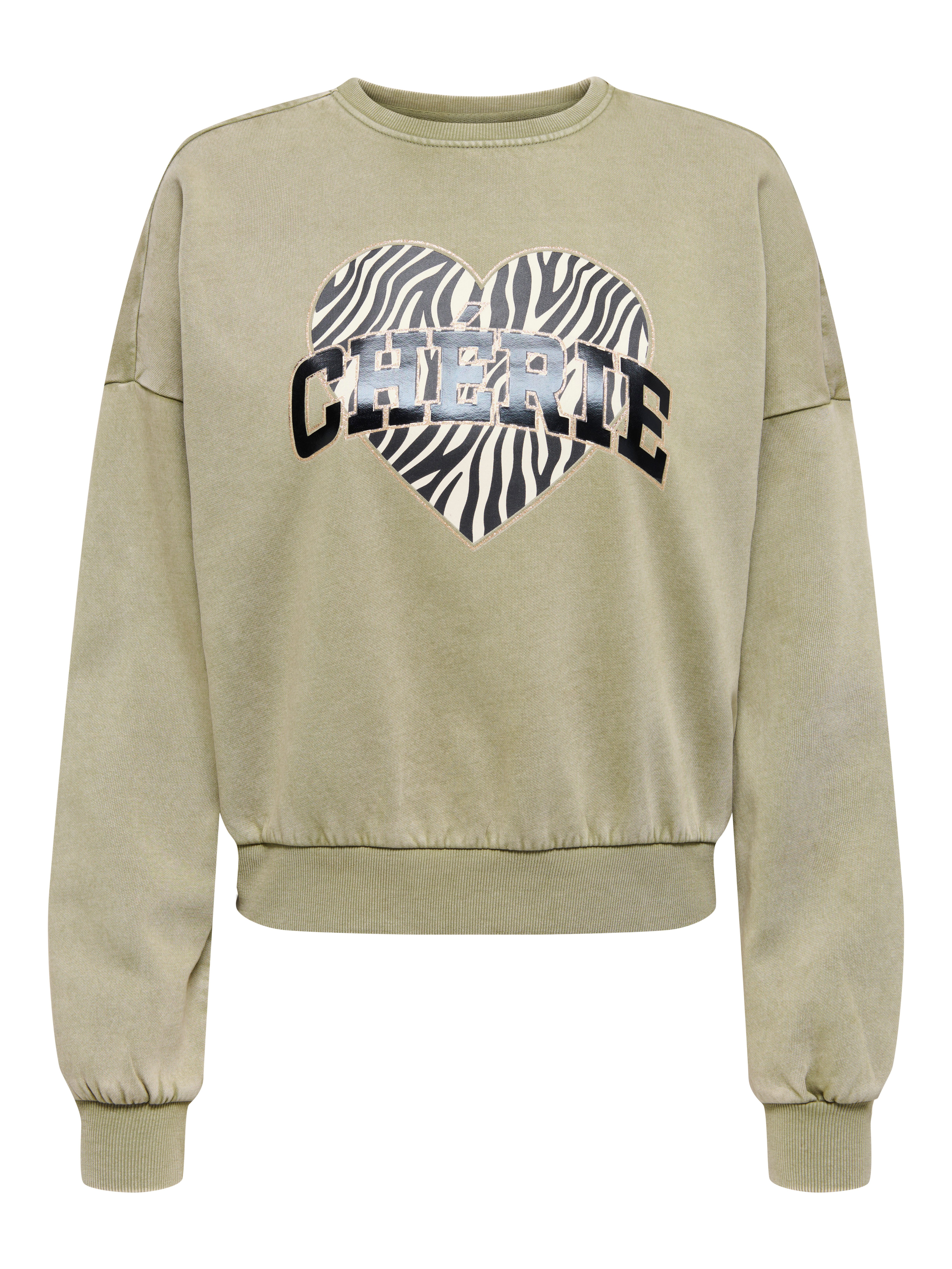 ONLY Sweatshirt ONLLAUREN L/S LEO O-NECK CC SWT günstig online kaufen