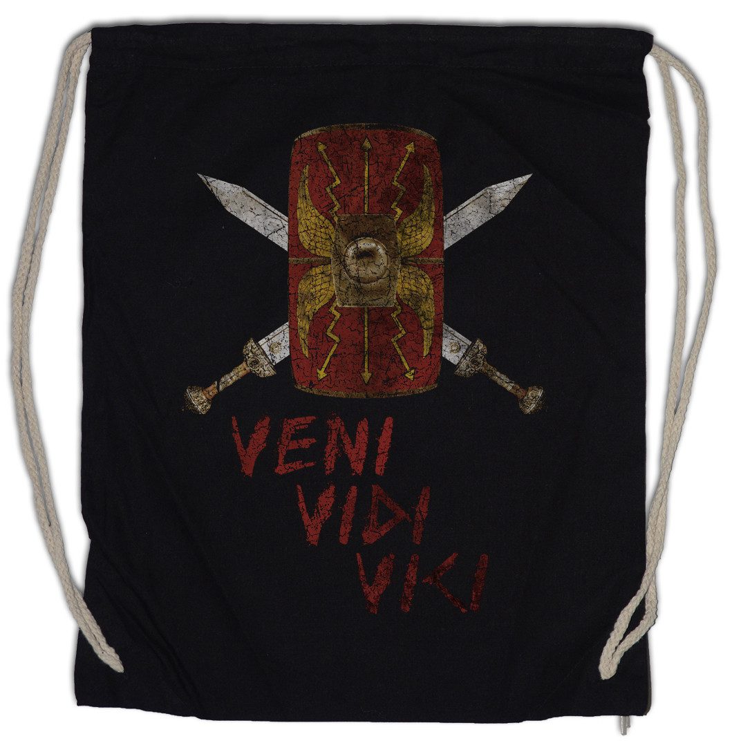 Urban Backwoods Turnbeutel Veni Vidi Vici Shield Turnbeutel Rom Romanum Rome Julius Caesar Legion (1-tlg), Römisches Imperium Reich