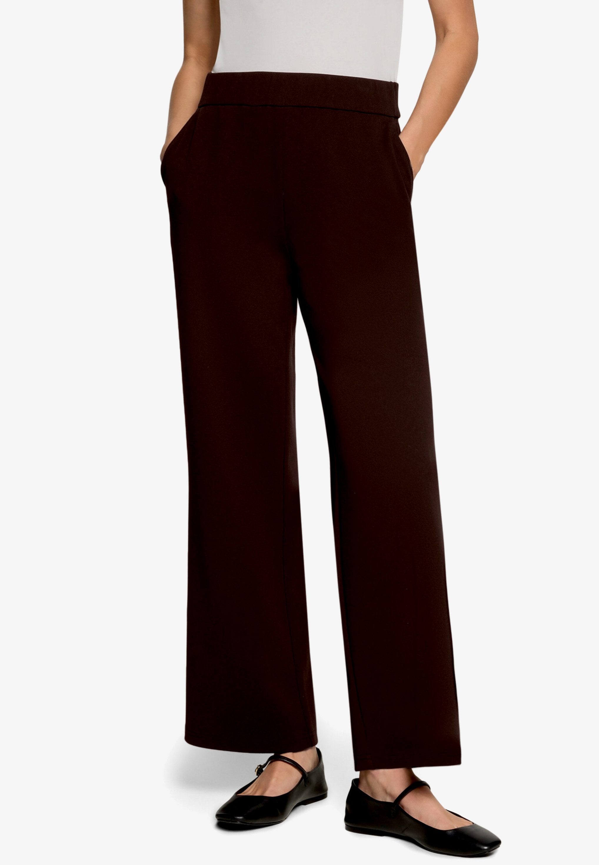 Zero Schlupfhose Casual-Hose mit weitem Bein, Gummizug