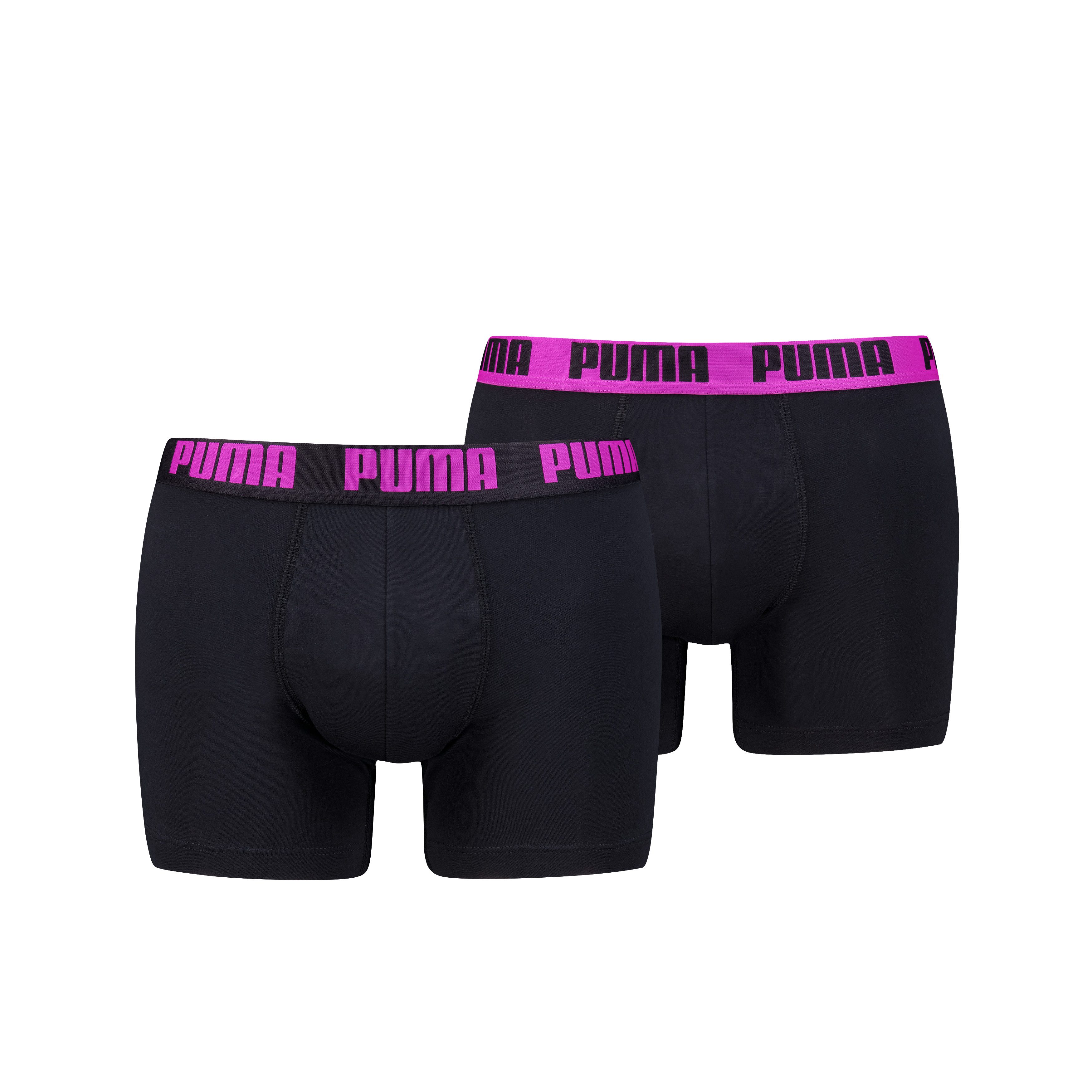 PUMA Boxershorts PUMA MEN EVERYDAY BASIC BOXERS 2P (Packung, 2er Pack) mit Puma Webbund