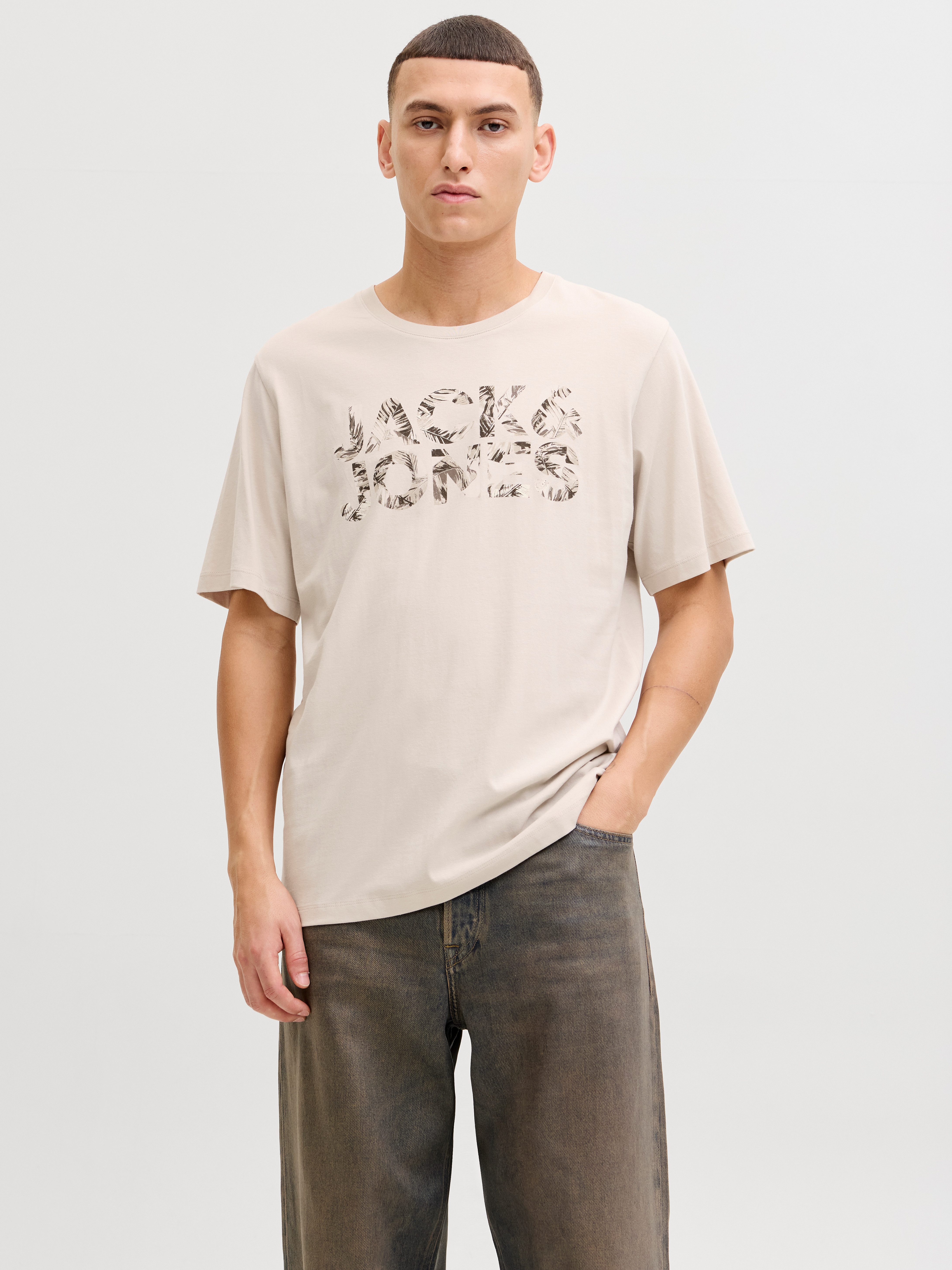 Jack & Jones Kurzarmshirt JJEJEFF LOGO TEE SS SN mit Logoprint günstig online kaufen