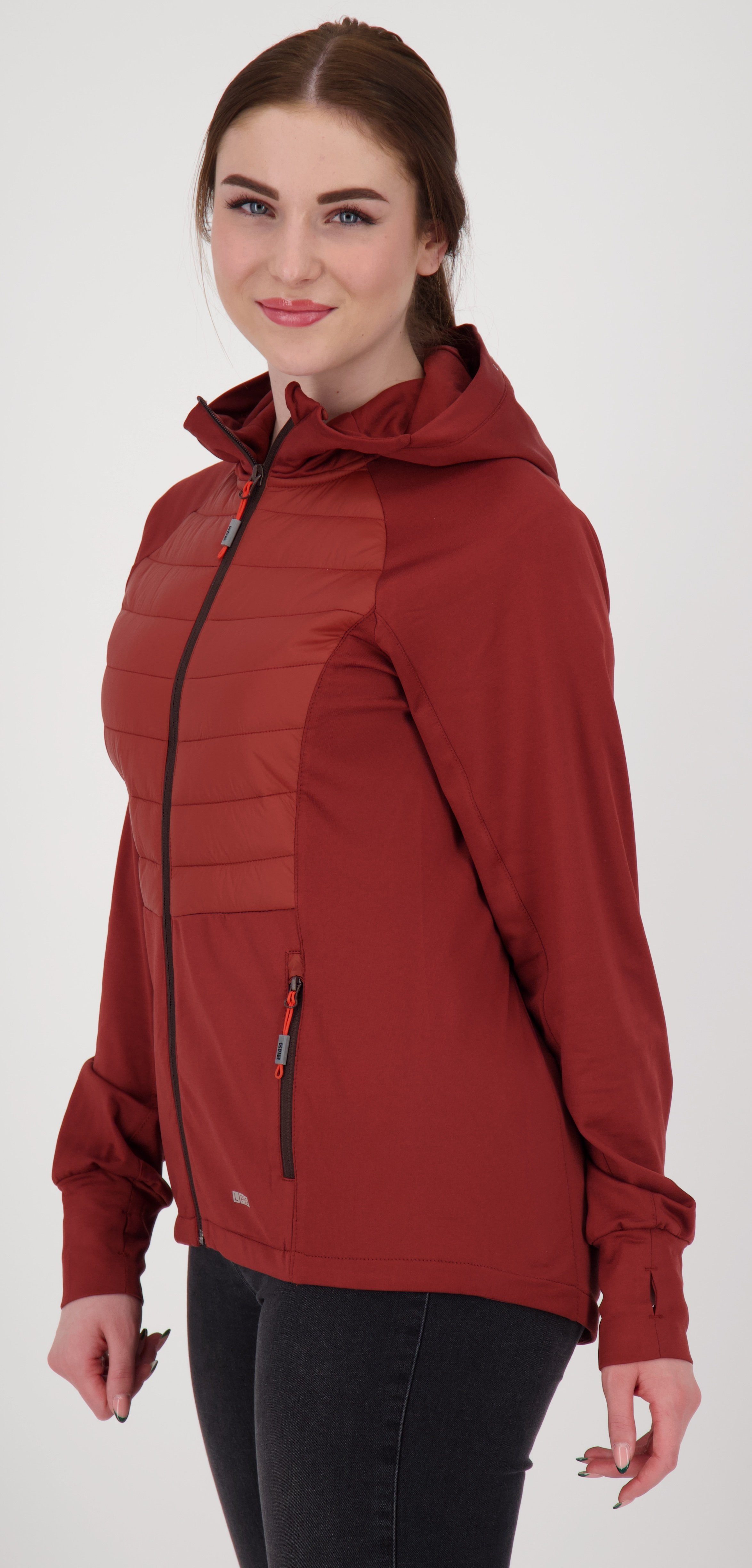 Linea Größen II WOMEN auch erhältlich LPO Großen Hybridjacke in weinrot PAM Primero