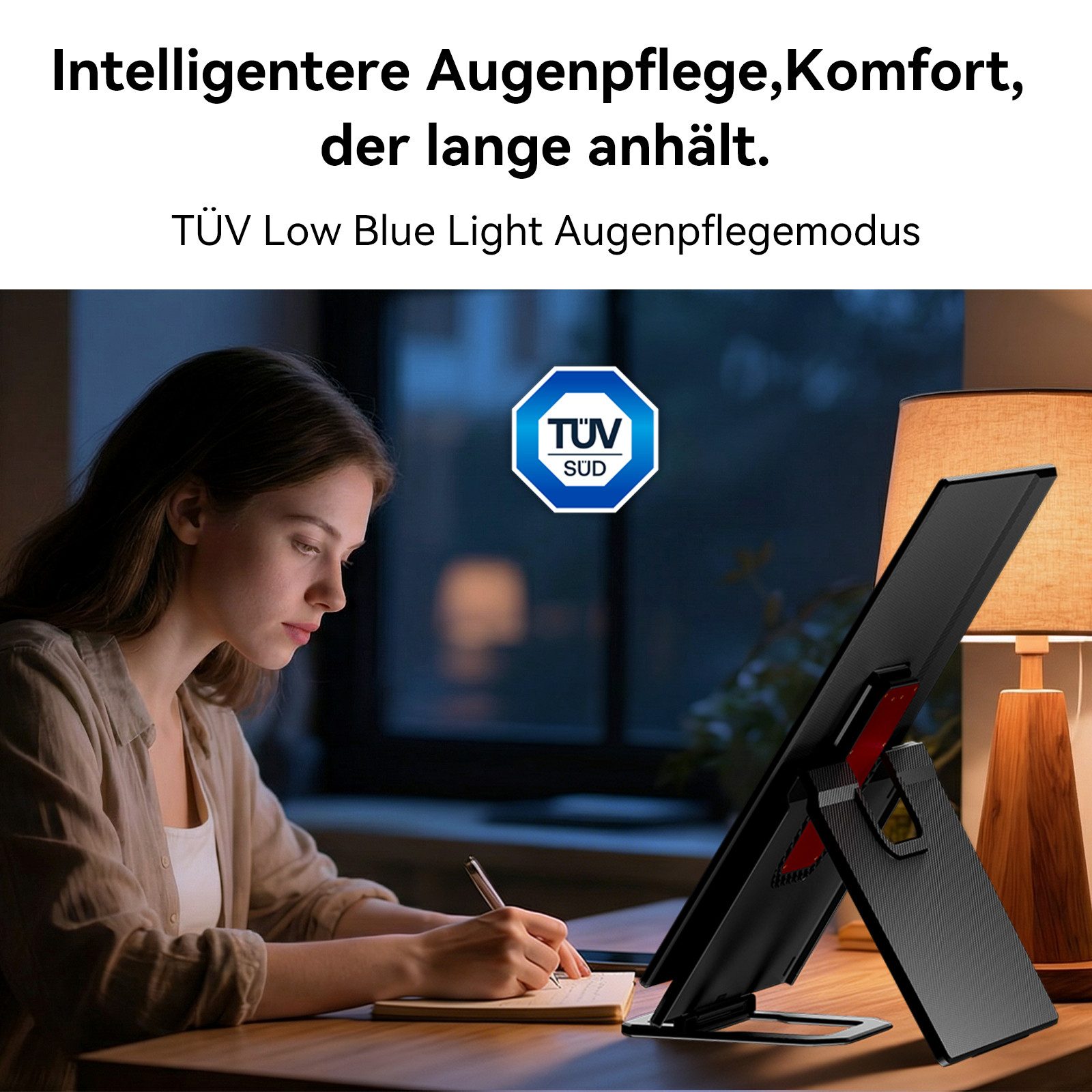 blackview 23,8'' Laptop Bildschirm Erweiterung, USB-C Handy Ersatz Display Portabler Monitor (60,5 cm/23,8 ", 1920x1080 px, Full HD, IPS, Gaming Monitor, FHD IPS, 1920 x 1080)