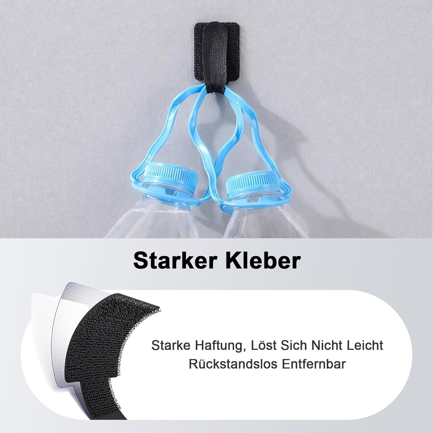 SURFOU Kabelbinder Kabelhalter selbstklebend 60er Set für Kabelmanagement