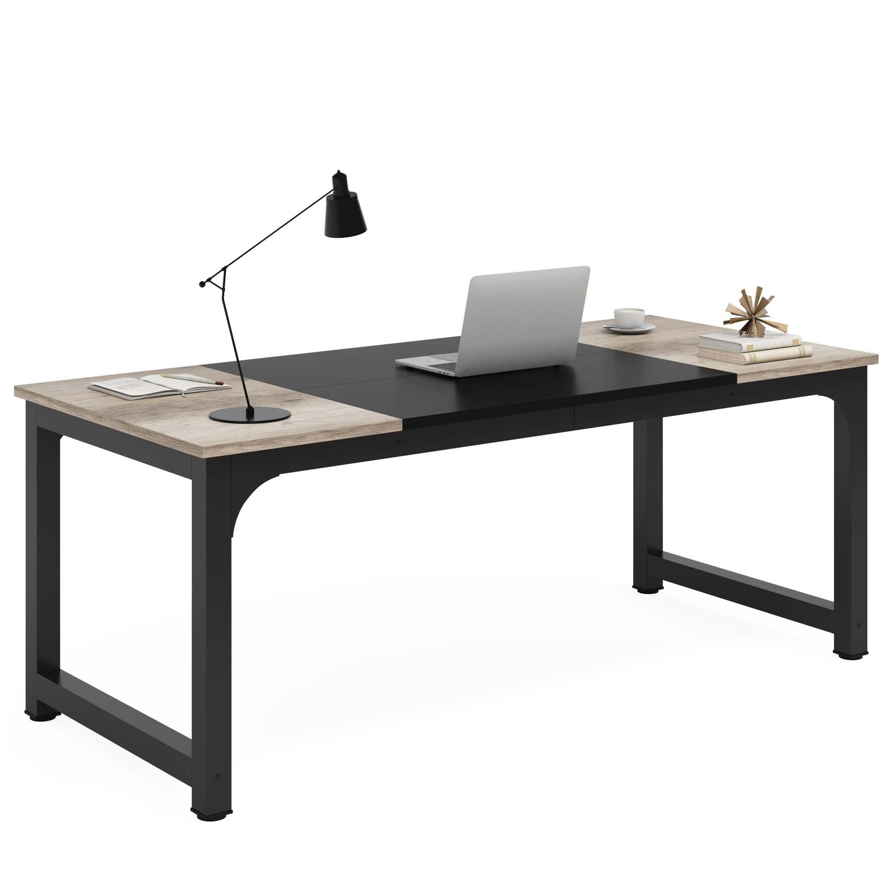 Tribesigns Schreibtisch Computertisch 160/180 cm, einfacher günstig online kaufen