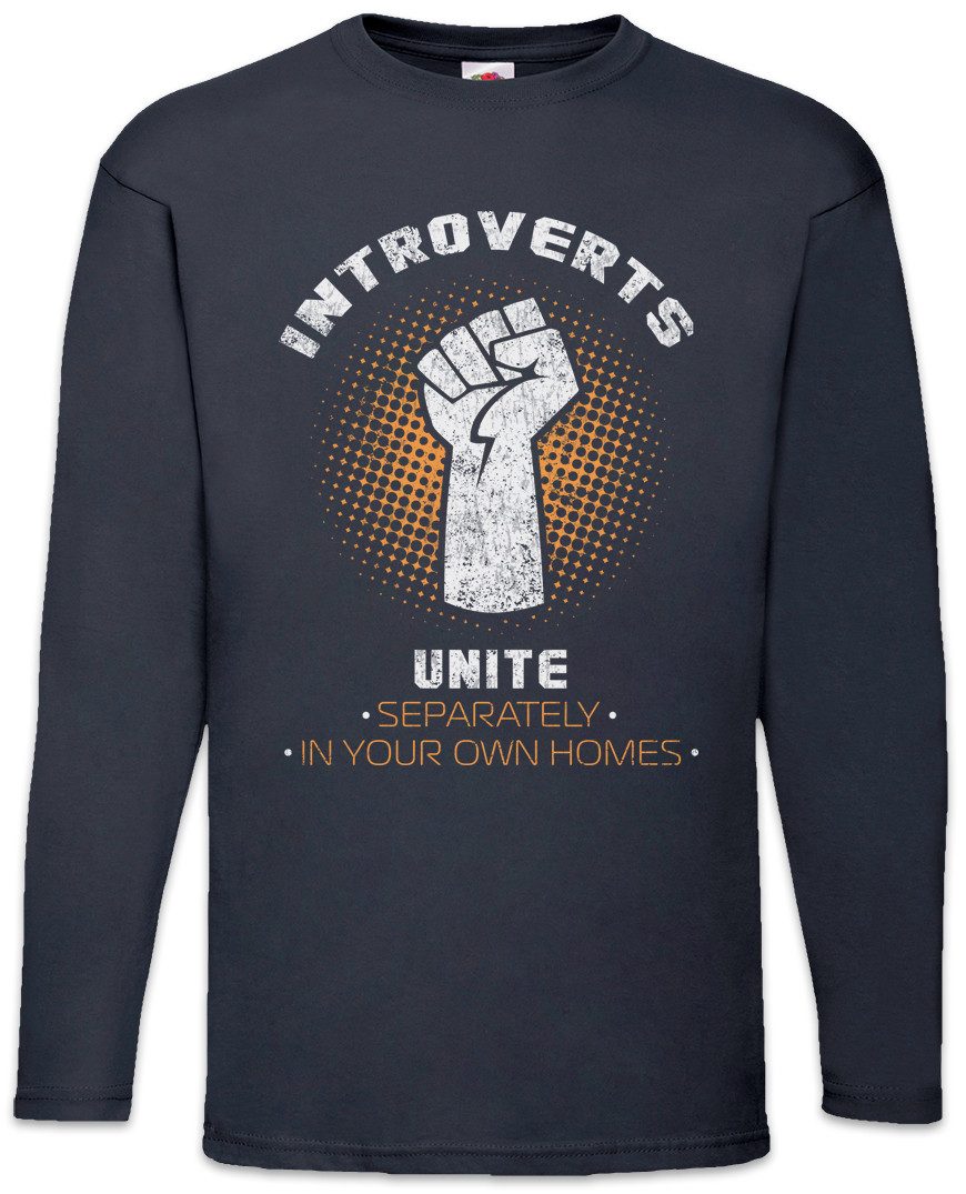 Langarmshirt Introverts Unite Langarm T-Shirt Geek Nerd Fun Informatiker Informatik
