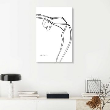 Posterlounge XXL-Wandbild Yoga In Art, Gestreckte Berg Pose (Urdvha Hastasana), Fitnessraum Minimalistisch Grafikdesign