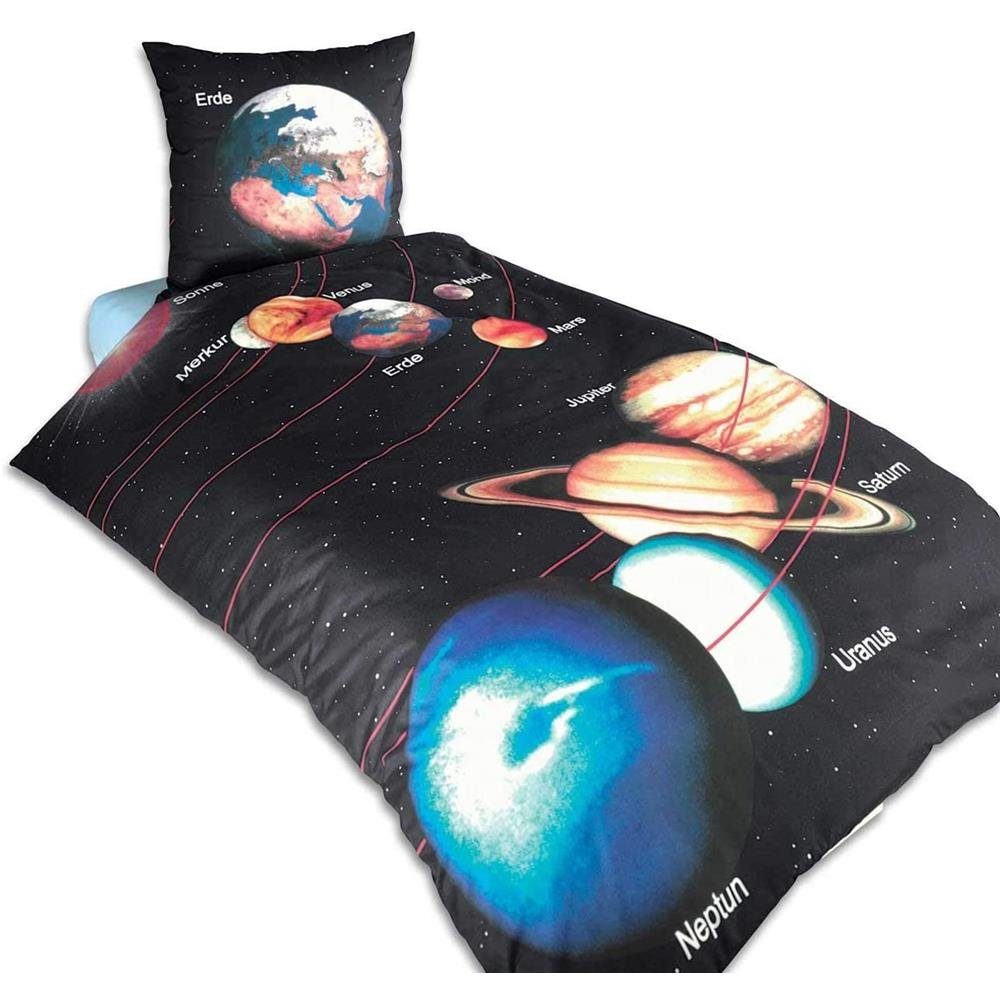 Herding Young Collection Jugendbettwäsche Sonnensystem, 135x200 günstig online kaufen