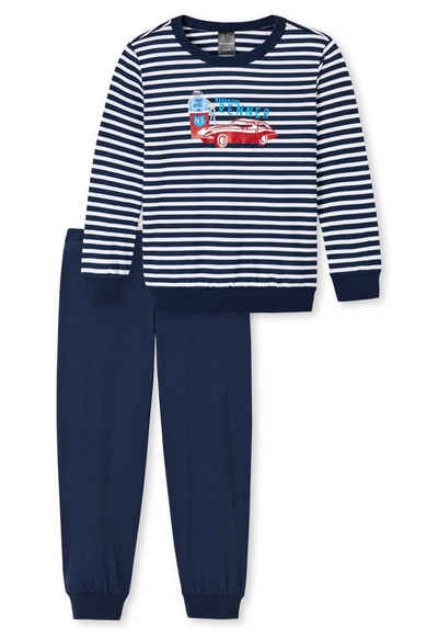 Schiesser Pyjama (Set, 2 tlg., Set) Jungen Schlafanzug lang, 100% Baumwolle