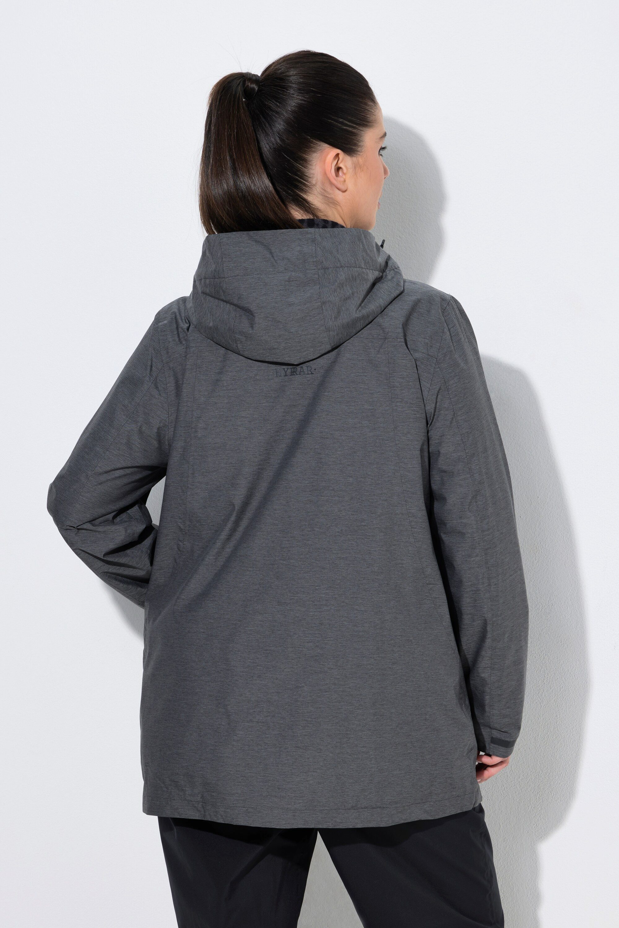 Ulla Popken Funktionsjacke HYPRAR ZipIn-Funktionsjacke wasserdicht Kapuze – Bild 3 von 4
