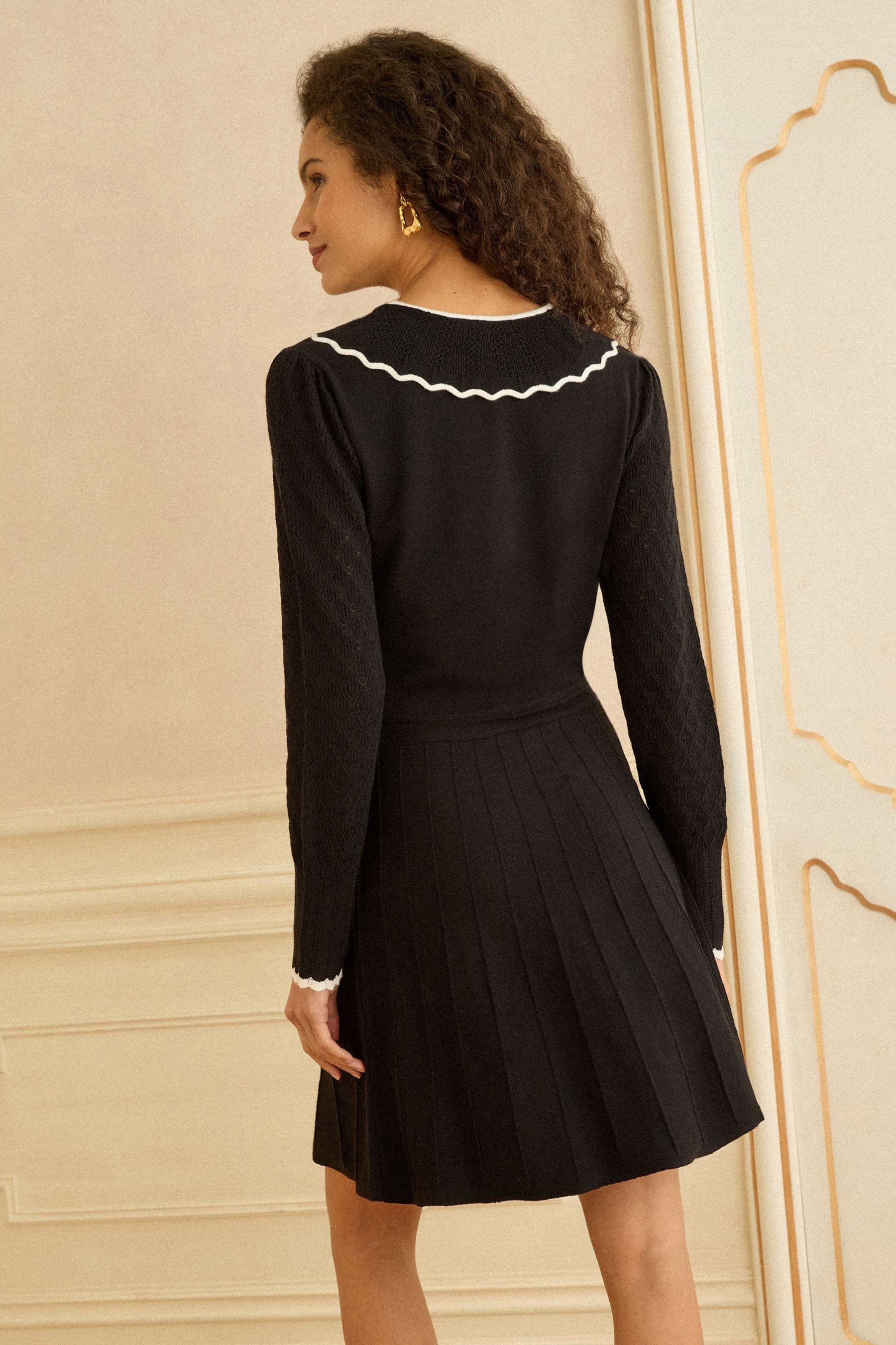 Love & Roses Strickkleid Love & Roses Strickminikleid mit Schleife, Regular günstig online kaufen