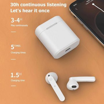 Diyarts Hello HiFi-Kopfhörer (TWS, Bluetooth 5.0, Kopfhörer, HiFi Stereo, Touch Control, Ohrhörer)