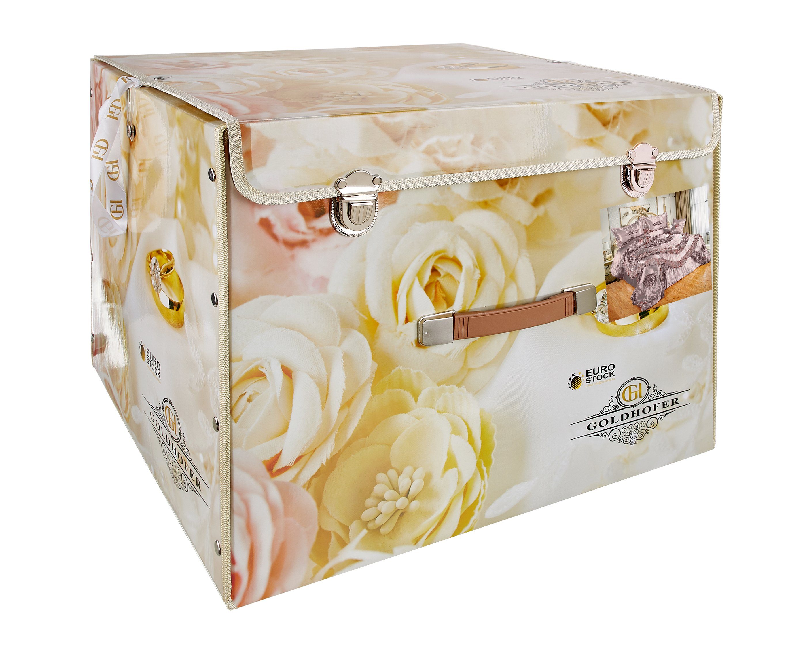 Tagesdecke Design, 5-Teiliges Design im orientalischen Goldhofer, Orientalisches Rosa Hochzeits-Set