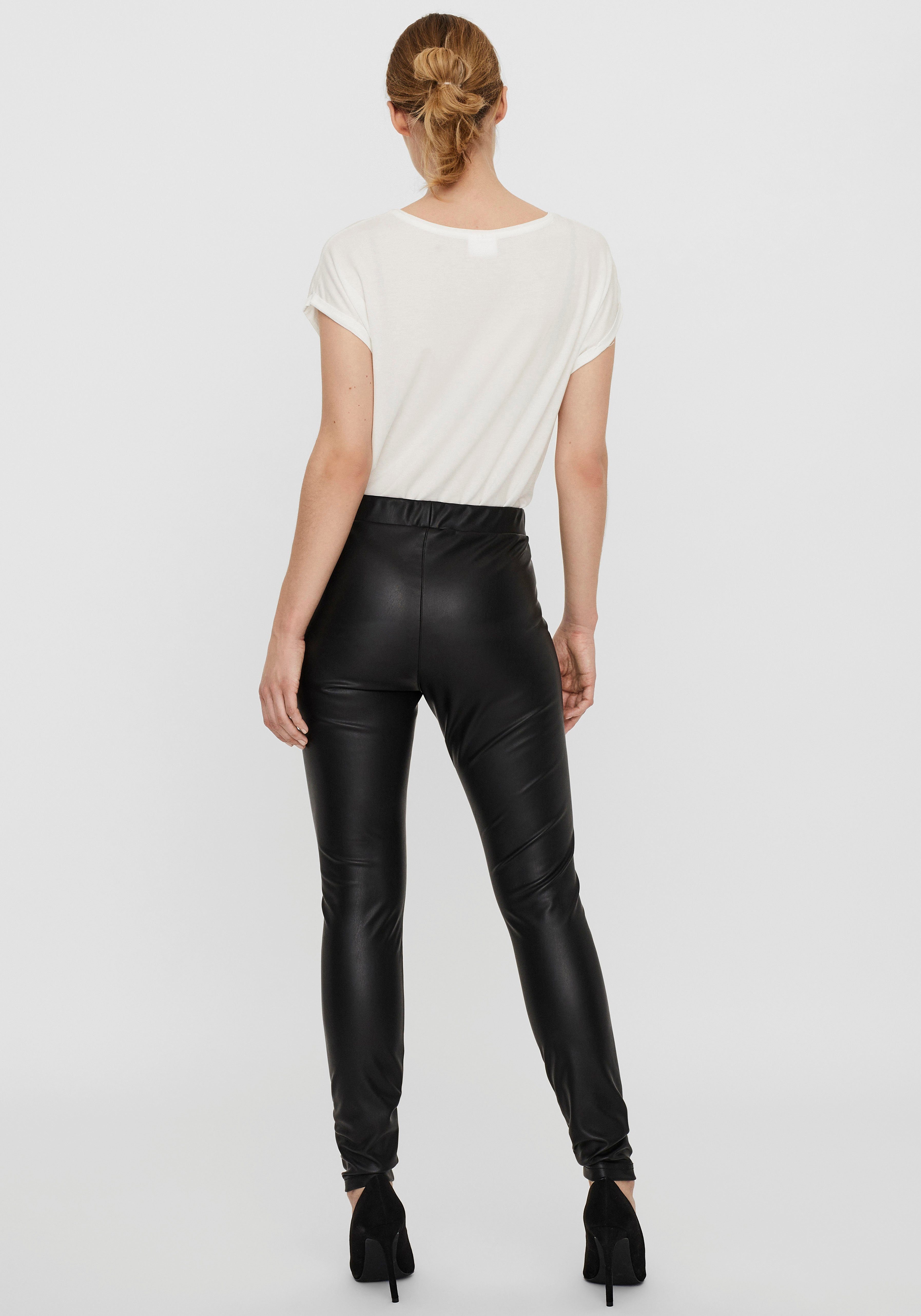 Vero Moda Lederimitathose VMGANA MR PL günstig online kaufen
