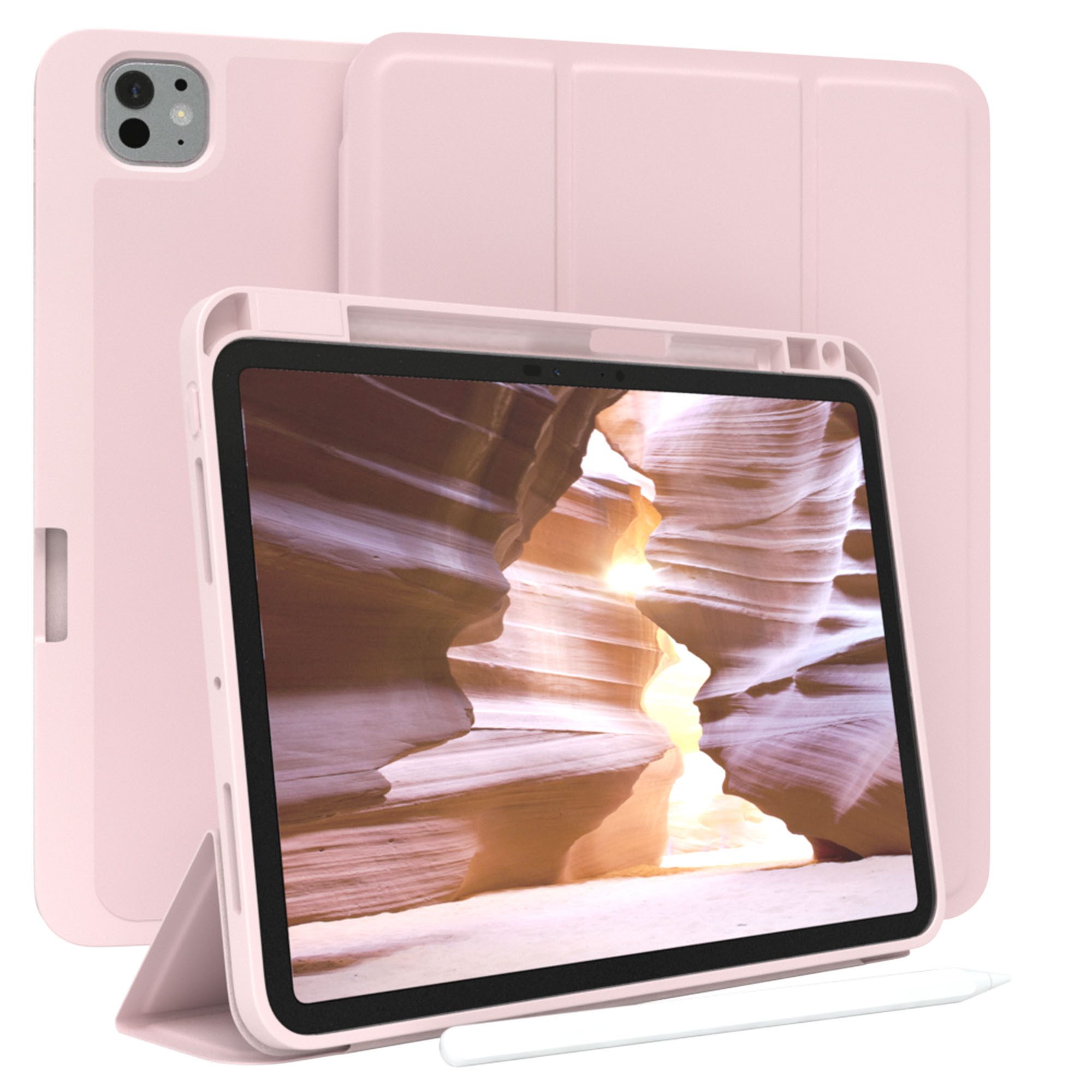 EAZY CASE Tablet-Hülle Penholder Smartcase für Apple iPad Pro 11 (2025) 11 Zoll, Hülle mit Stifthalter magnetisch kratzfeste Tasche zum …