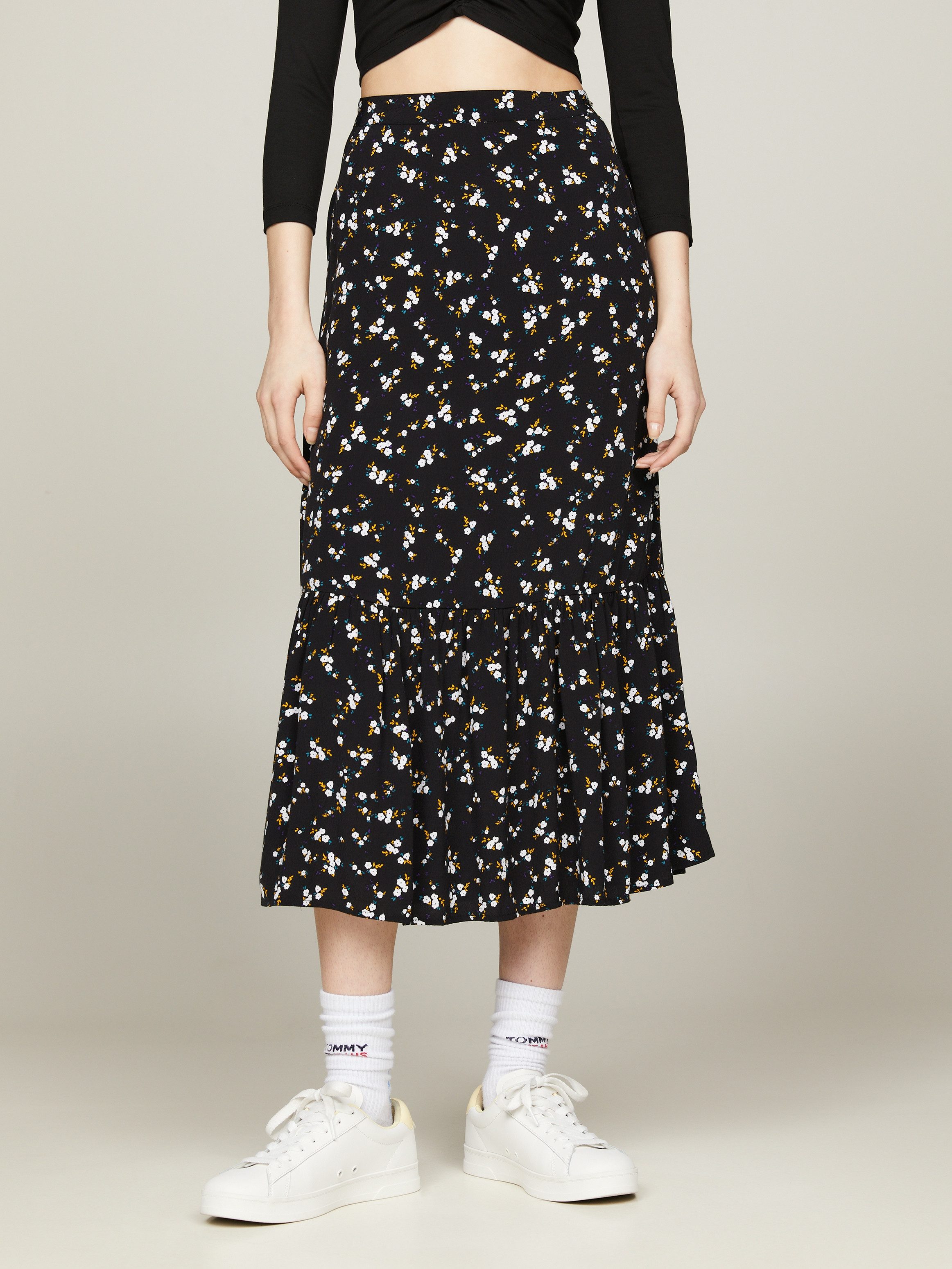 Tommy Jeans Curve A-Linien-Rock TJW FLORAL günstig online kaufen