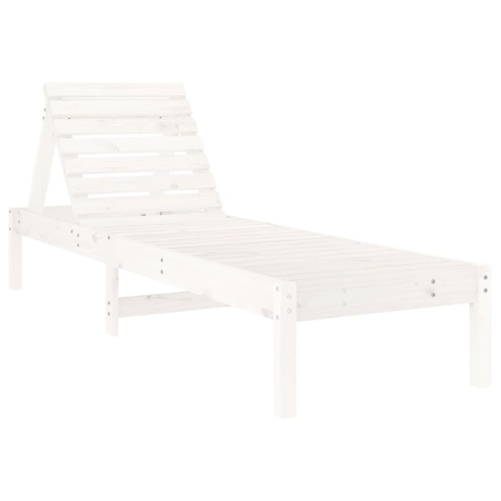 vidaXL Gartenliege Sonnenliegen 2 Stk. Weiß günstig online kaufen