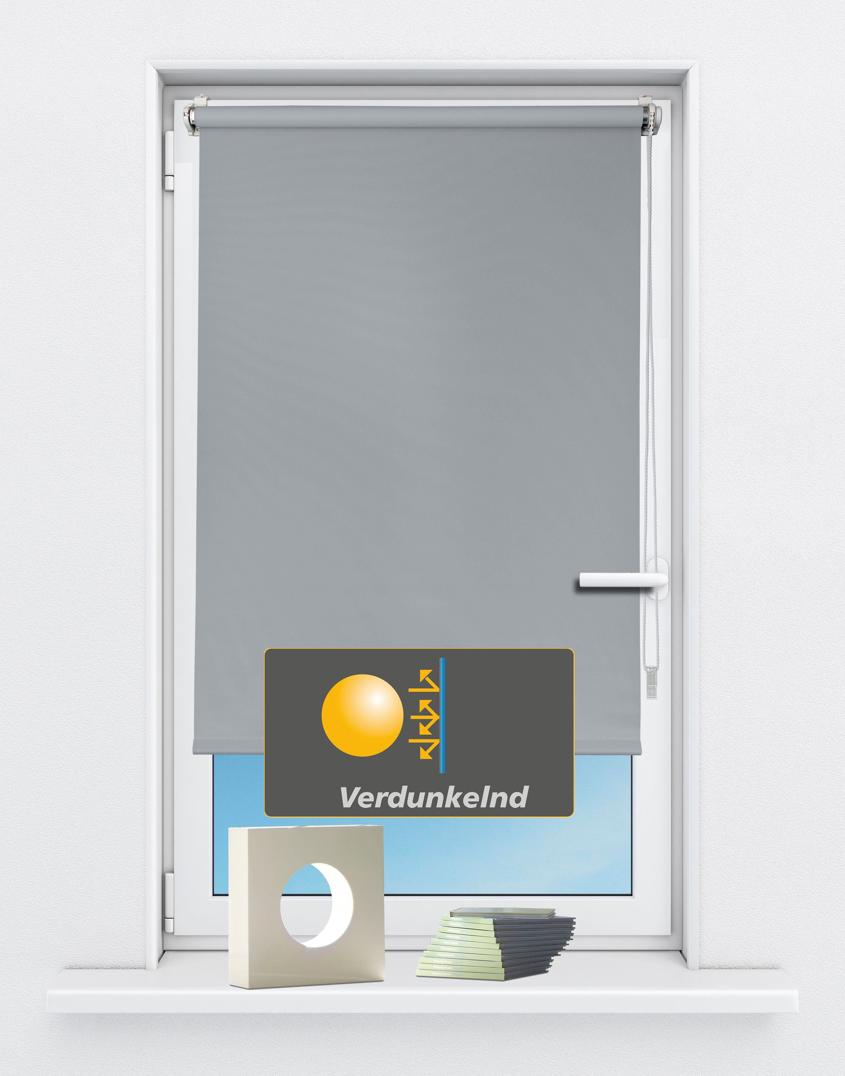 Seitenzugrollo Seitenzugrollo 'Luna', verdunkelnd, Klemmfix, ohne günstig online kaufen