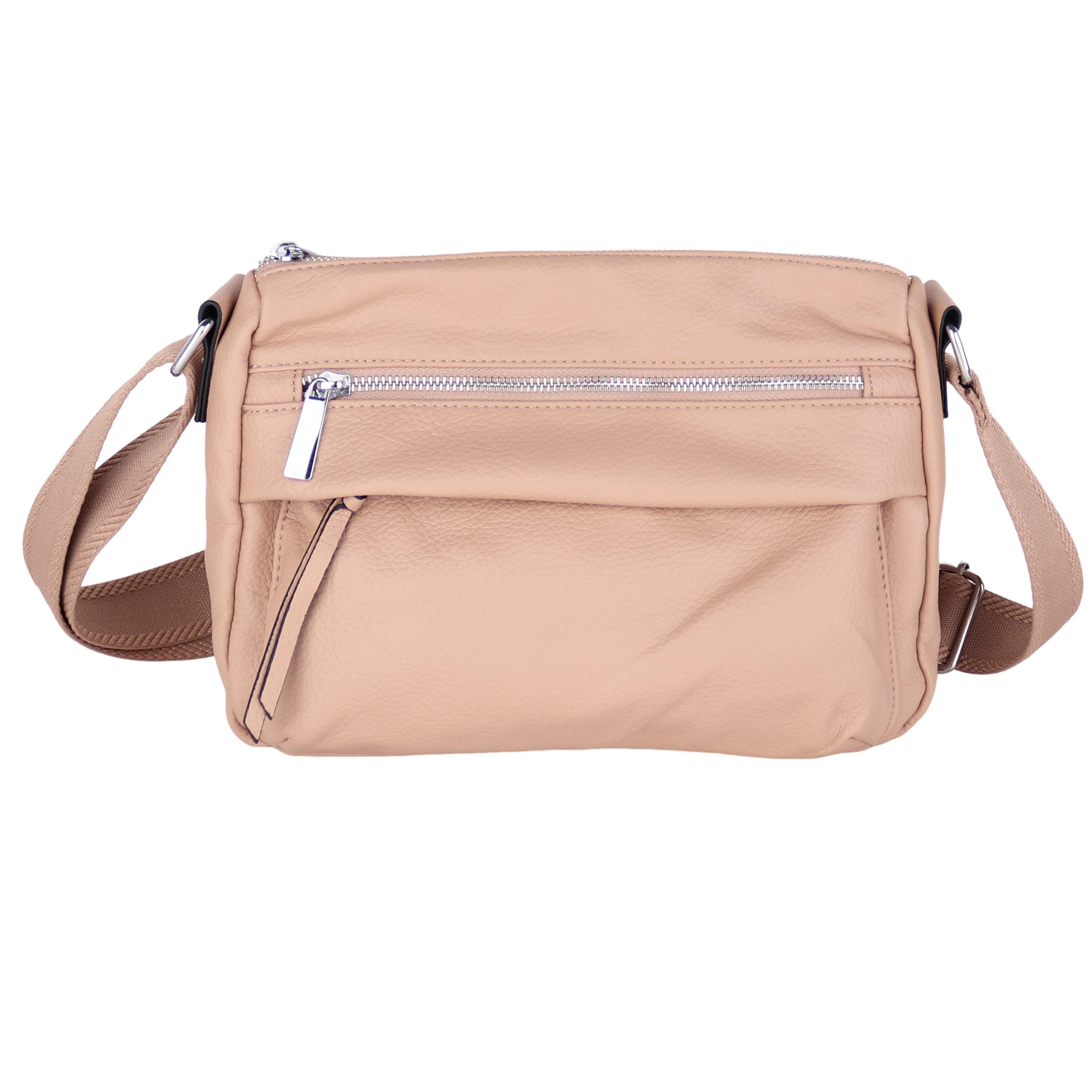 Umhängetasche Damen, Veganleder Crossbody Tasche Bag, Schultertasche