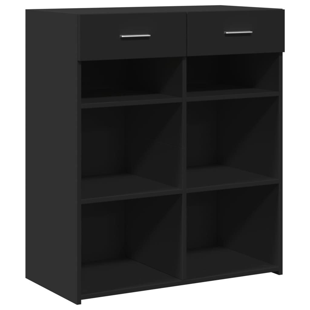 vidaXL Sideboard Sideboard Schwarz 80x42,5x93 cm günstig online kaufen