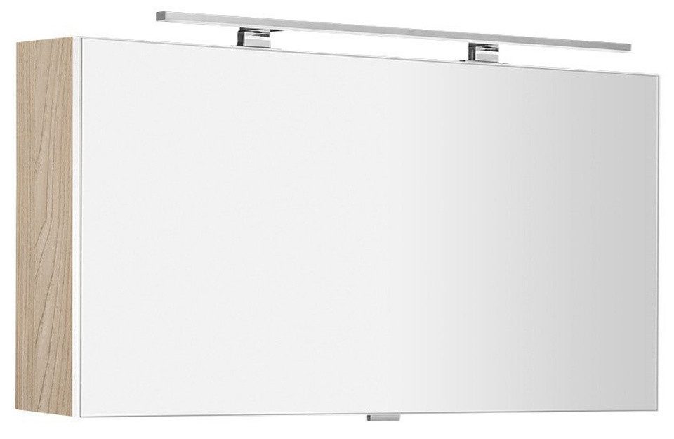 Sapho Spiegelschrank CLOE Spiegelschrank mit LED Beleuchtung, 100x50x18cm, Ulme Bardini Sapho-CE100-0013