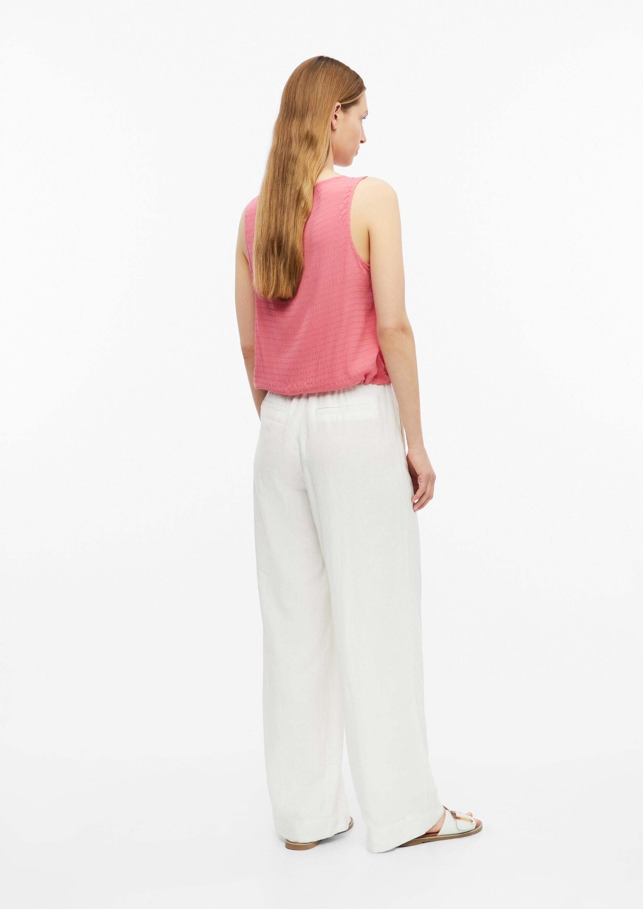 s.Oliver Blusentop Bluse Top aus Viskosemix mit regulierbarem Bund
