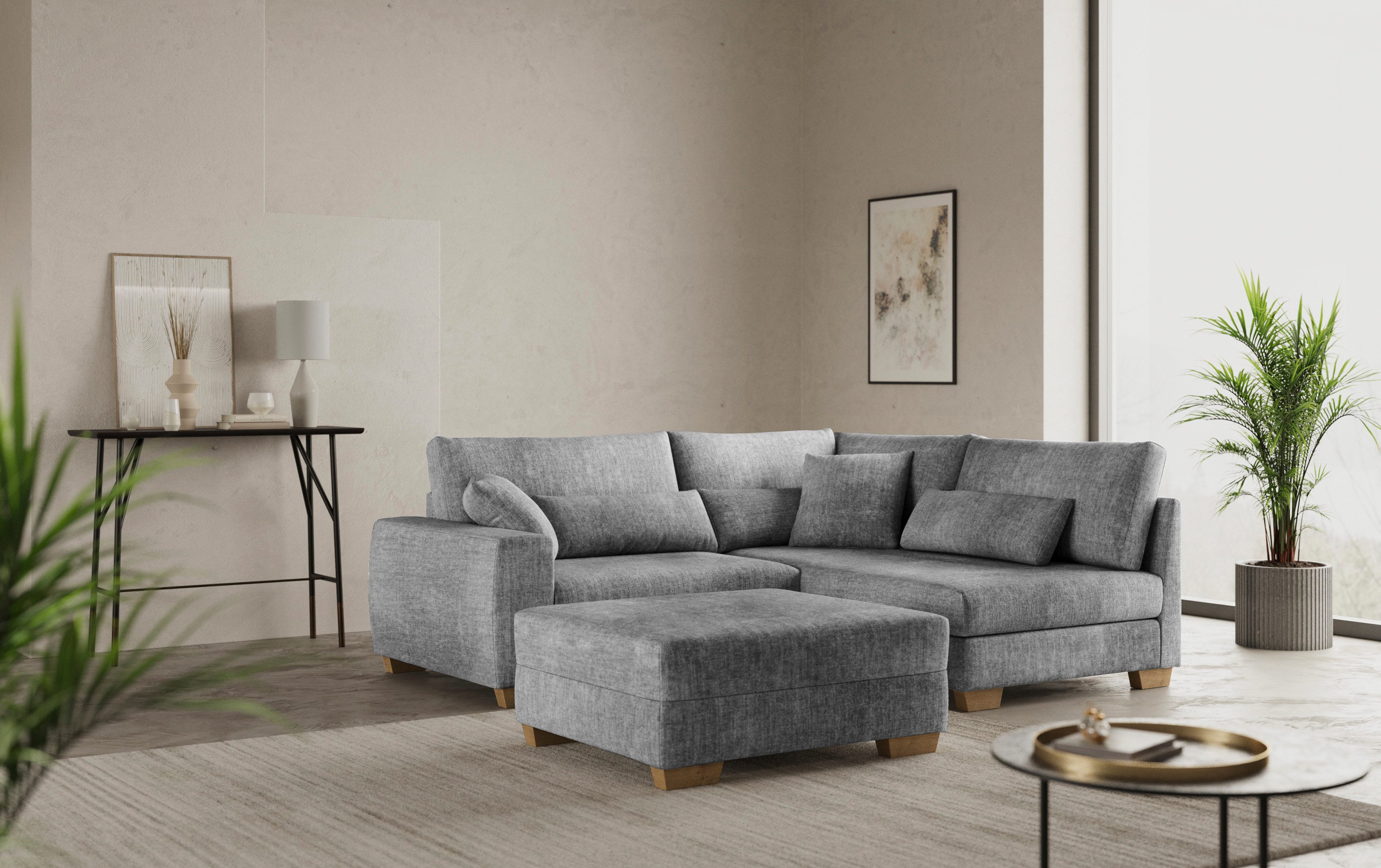 Mr. Couch Hocker Hilla, Mit DuraSpring-Taschenfederkern, günstig online kaufen