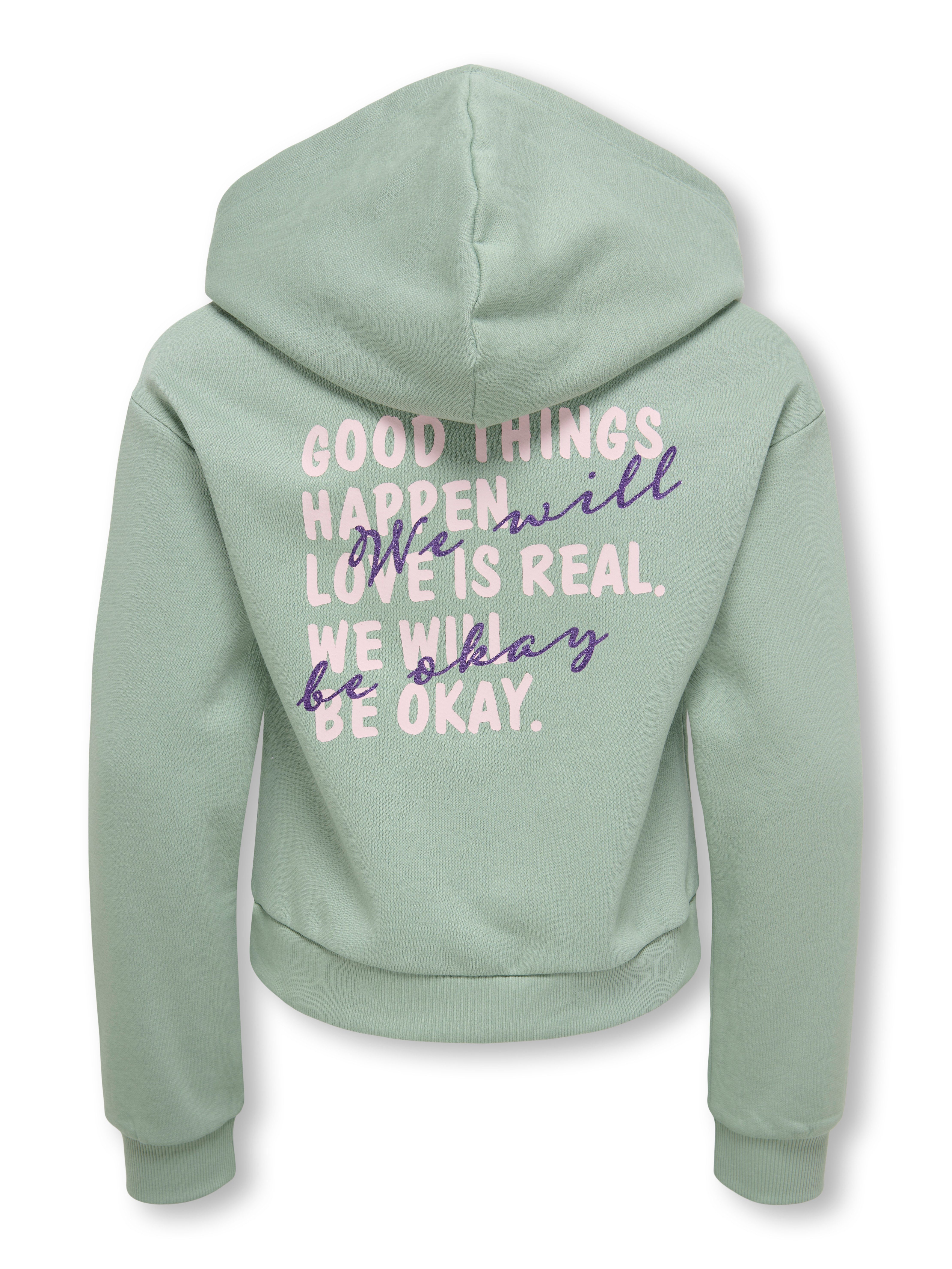 KIDS ONLY Kapuzensweatshirt KOGCOOPER LIFE LOV E LS HOOD FR SWT Baumwollmischung, regular fit