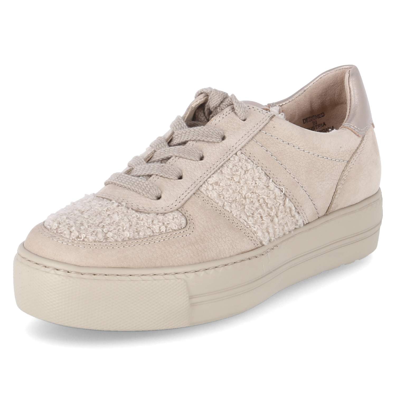Paul Green Paul Green 5487-01 Damen Leder & Textil beige Schnürschuh günstig online kaufen