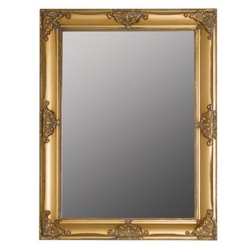 LebensWohnArt Wandspiegel Stilvoller Spiegel GRANDE 82x62cm antik-gold Barockstil Facette