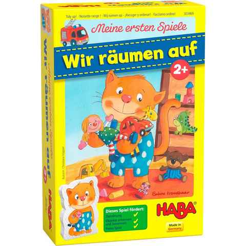 Haba Spiel, Zuordnungsspiel Meine ersten Spiele, Wir räumen auf, Made in Germany