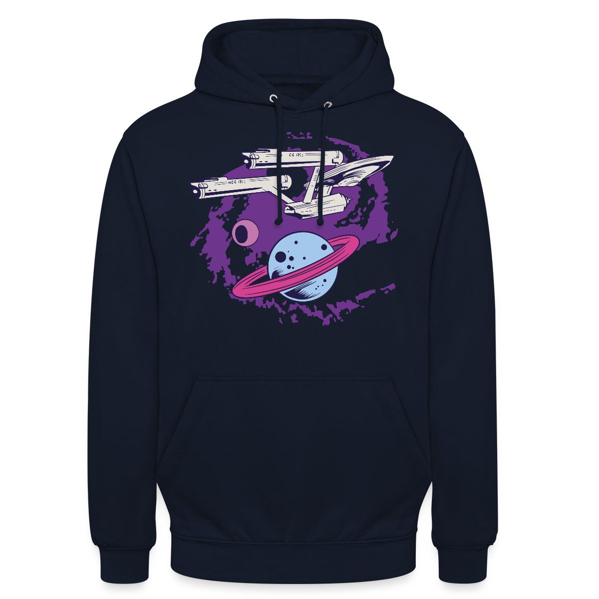 Spreadshirt Hoodie Star Trek The Original Series Enterprise Planet Unisex Hoodie (1-tlg)
