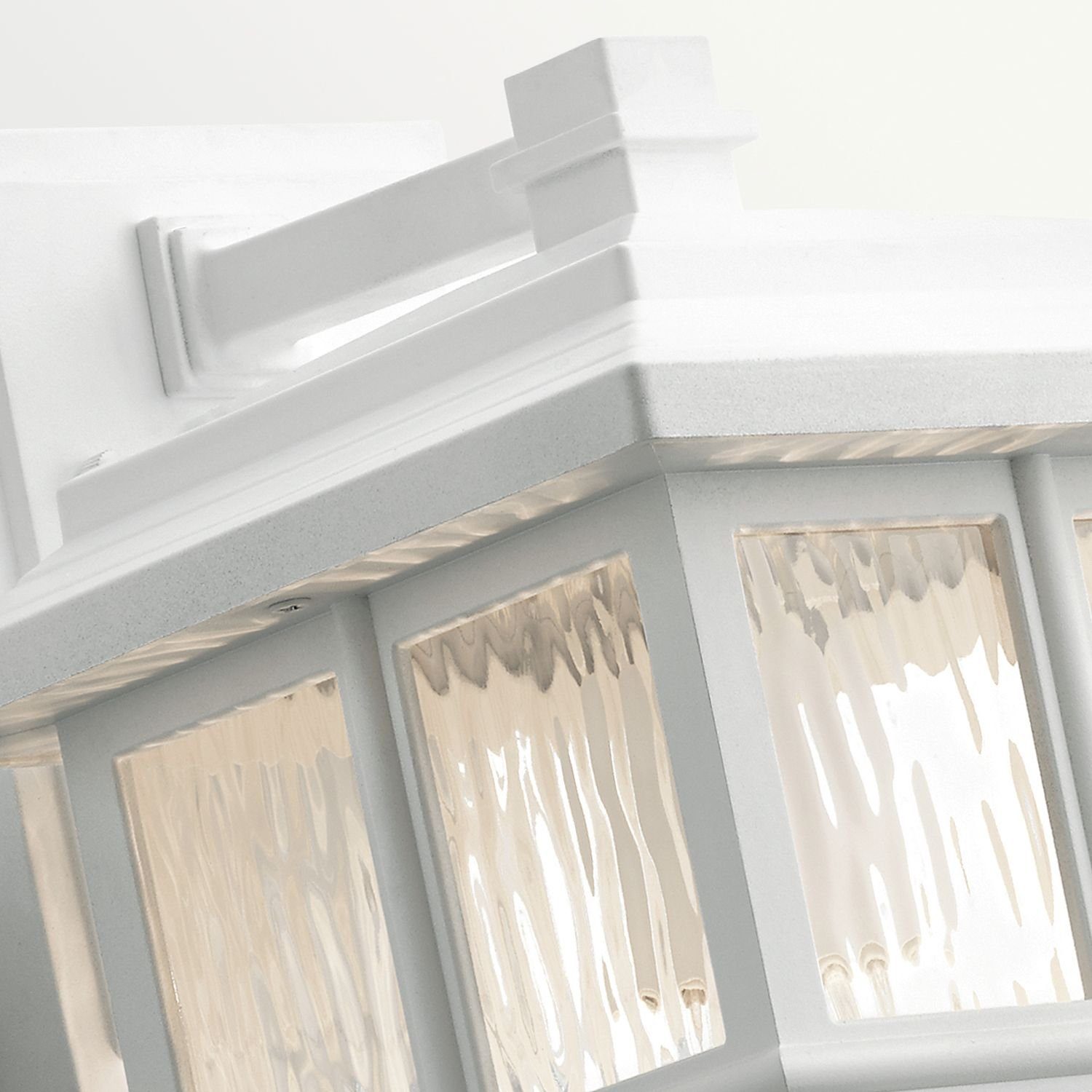 Weiß Außen-Wandleuchte Rustikal Außenleuchte ohne Glas Haus Licht-Erlebnisse Garten Leuchtmittel, E27 LILARA, IP44 Außenwandleuchte