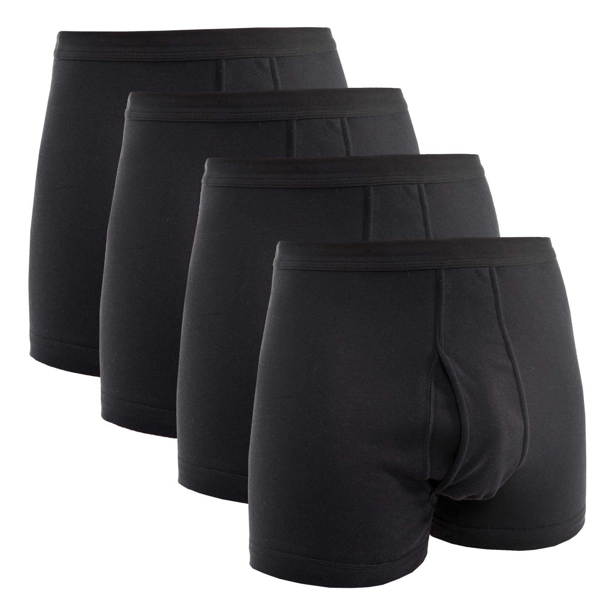 HERMKO Boxer 3940 4er Pack Herren Pagen mit Eingriff Schlüpfer hoher Bund / günstig online kaufen