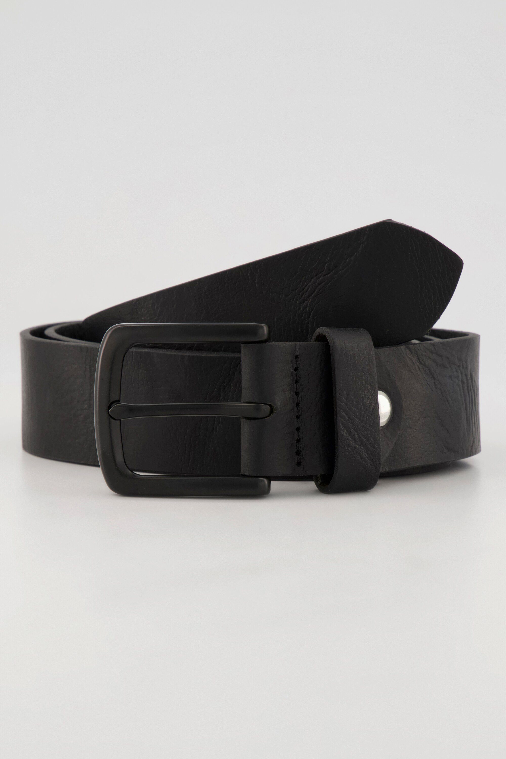 Hüftgürtel 4cm JP1880 breit schwarz Metall-Schließe Leder-Gürtel