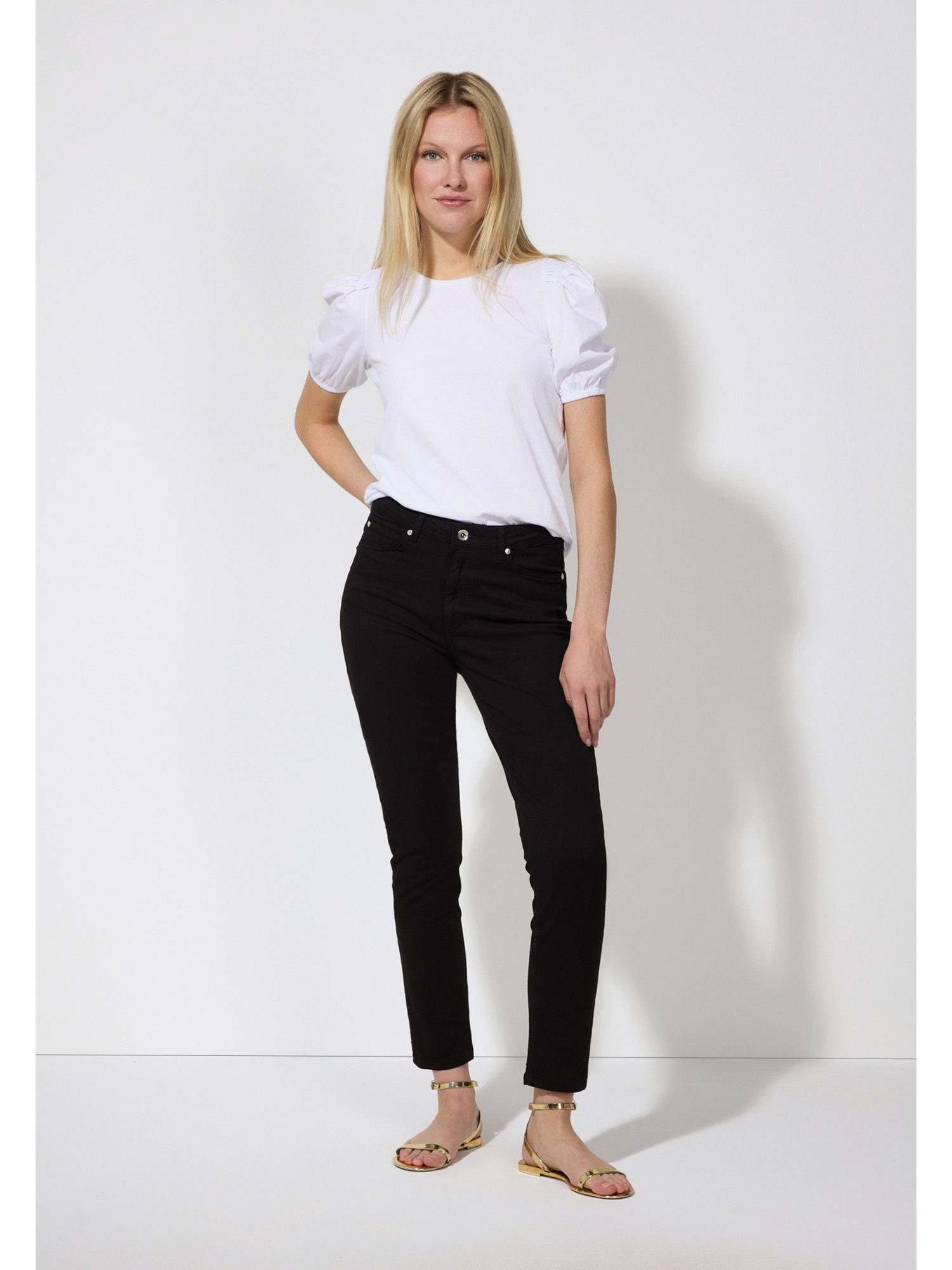 MORE&MORE Slim-fit-Jeans Colored Denim günstig online kaufen