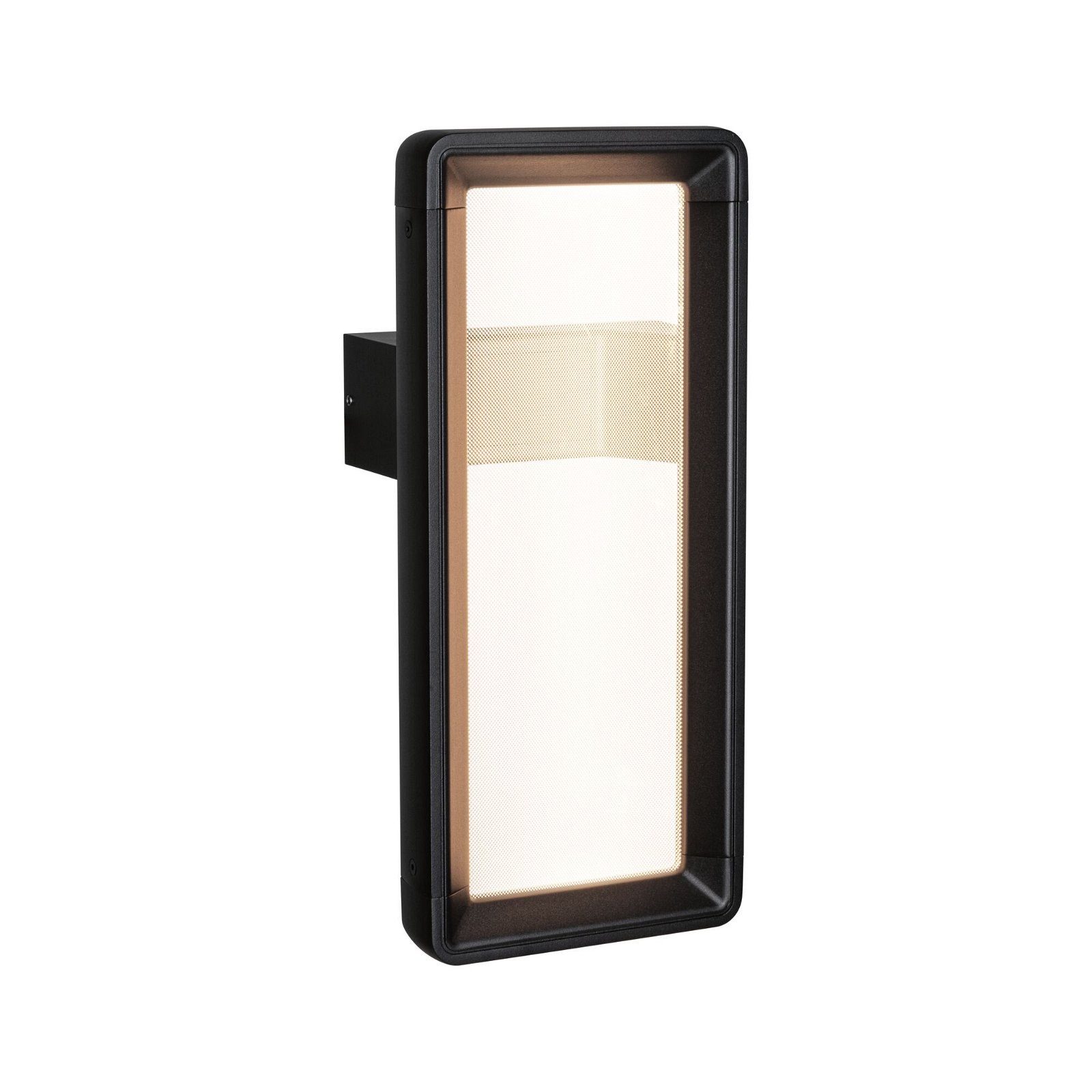 Paulmann LED Außen-Wandleuchte Reana IP44 176x107mm 3000K 2x3W 2x130lm 230V Anthrazit Metall, LED fest integriert, Warmweiß, Bewegungsmelder mit Hochfrequenz-Sensor