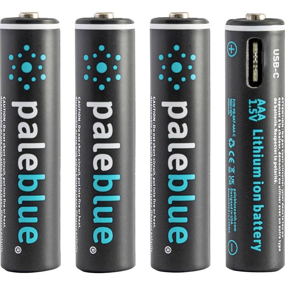 Paleblue USB-C Micro AAA Li-Ion Akku 4er Blister PB-AAA-C Akku