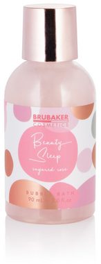 BRUBAKER Hautreinigungs-Set Rosa Dusch- und Badeset "Beauty Sleep", 4-tlg., Frauen Geschenkset im praktischen Kulturbeutel, Beauty Pflegeset mit Rosen Duft für Frauen, Wellness zur Zuhause