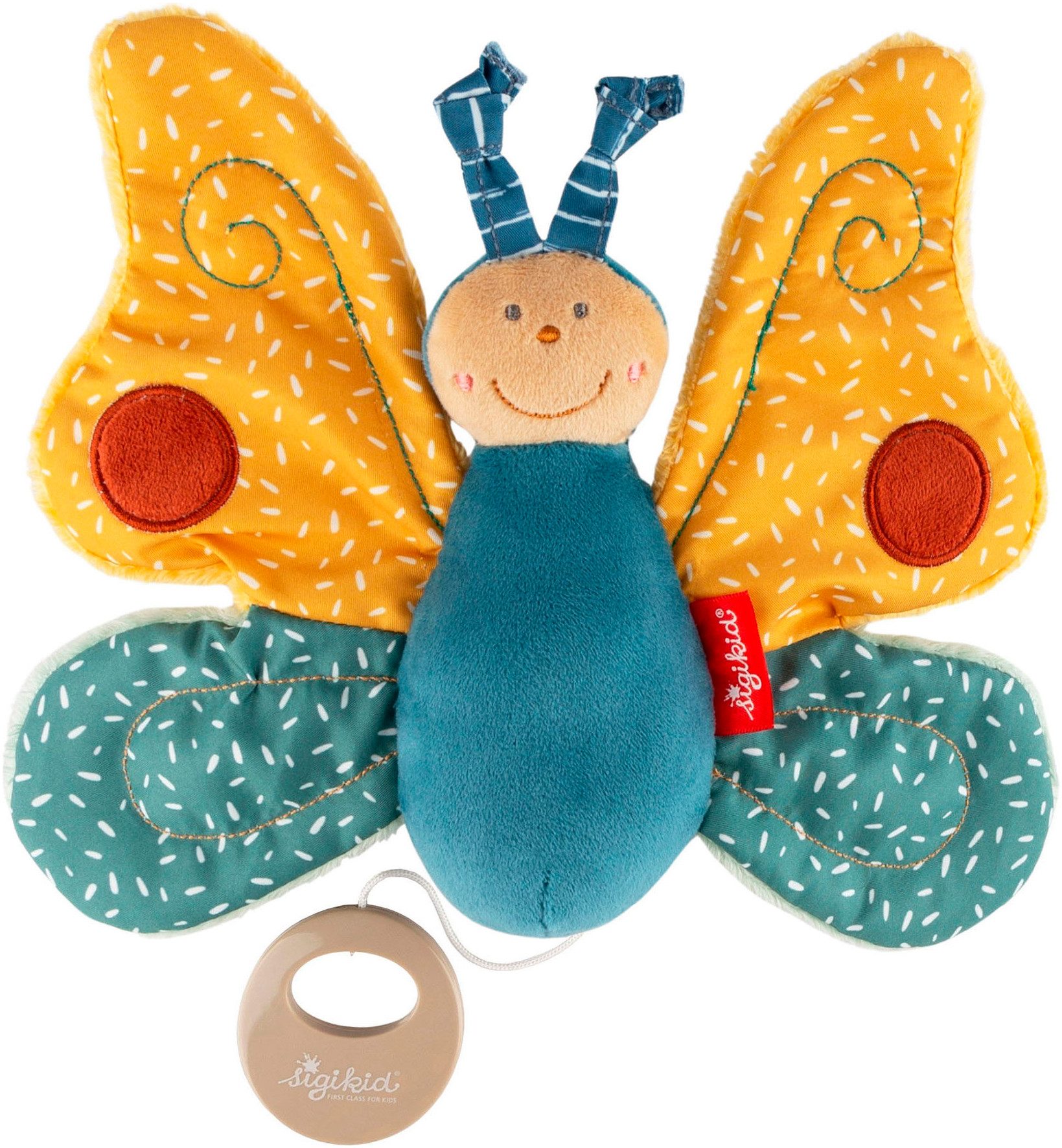 Sigikid Spieluhr PlayQ, Yellow, Schmetterling, bunt günstig online kaufen