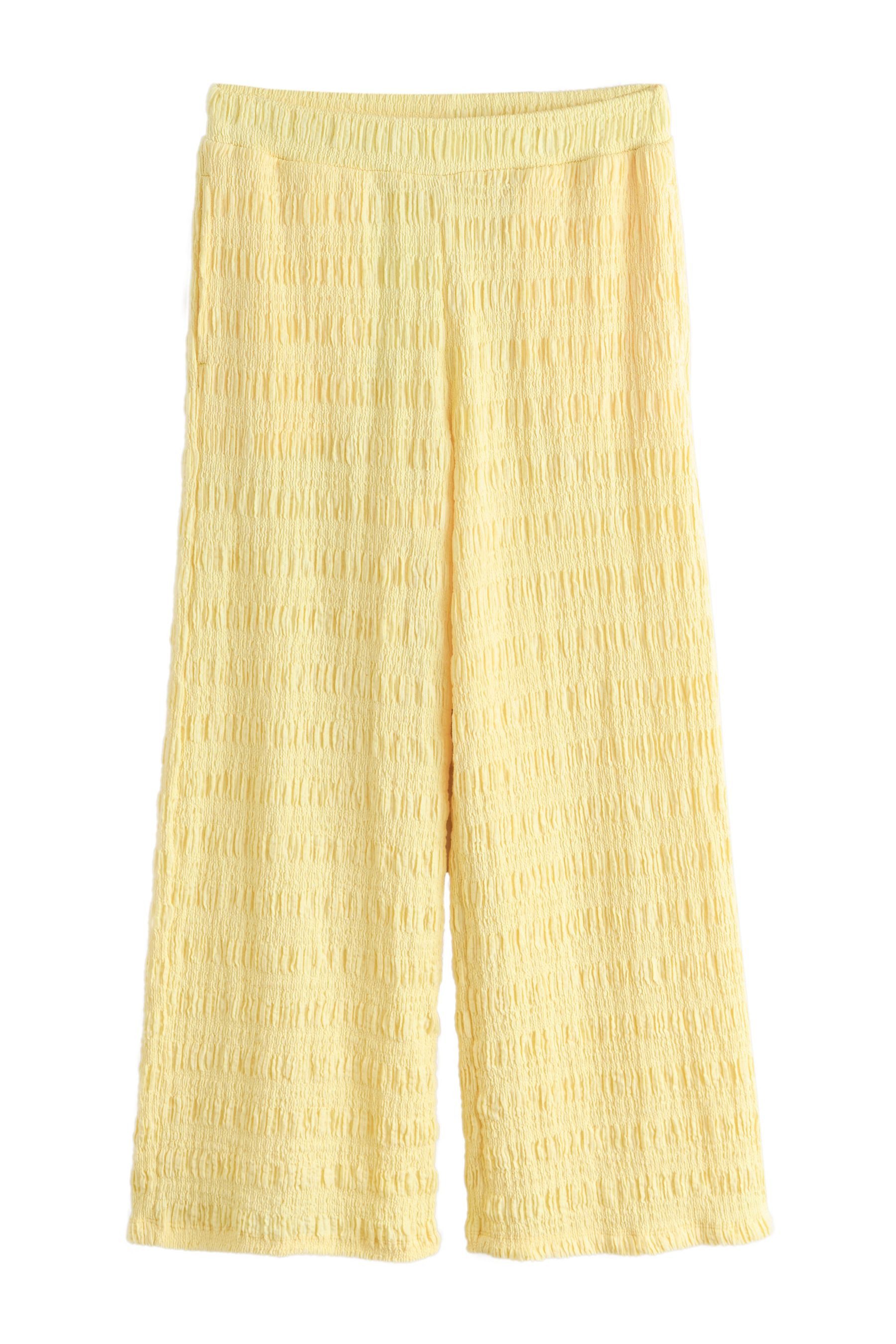 Next Palazzohose Strukturierte Hose mit weitem Bein (1-tlg)