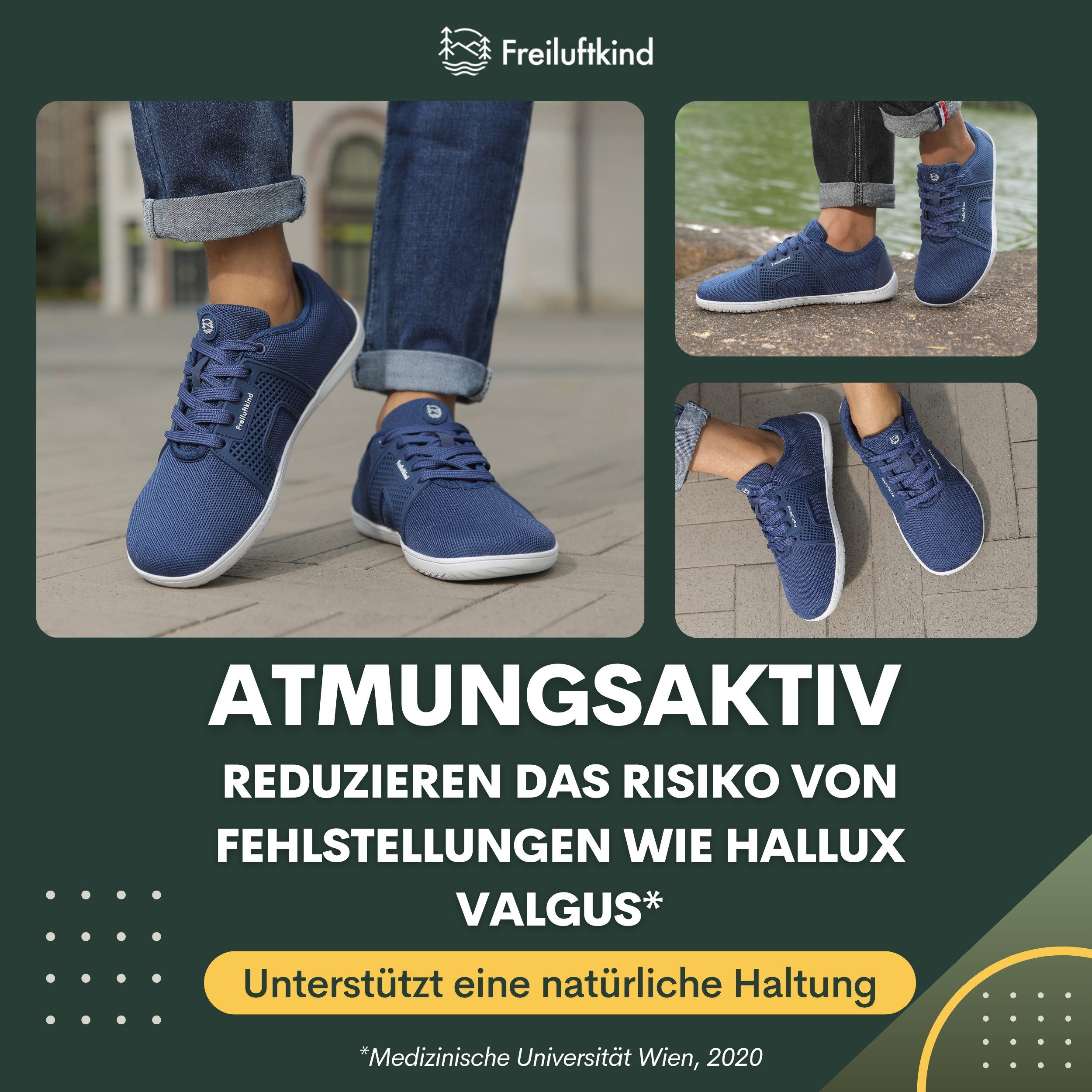 Freiluftkind Hokkaido – gesunde Barfußschuhe Sneaker - Entlastung für Gelenke Sneaker – Bild 5 von 5