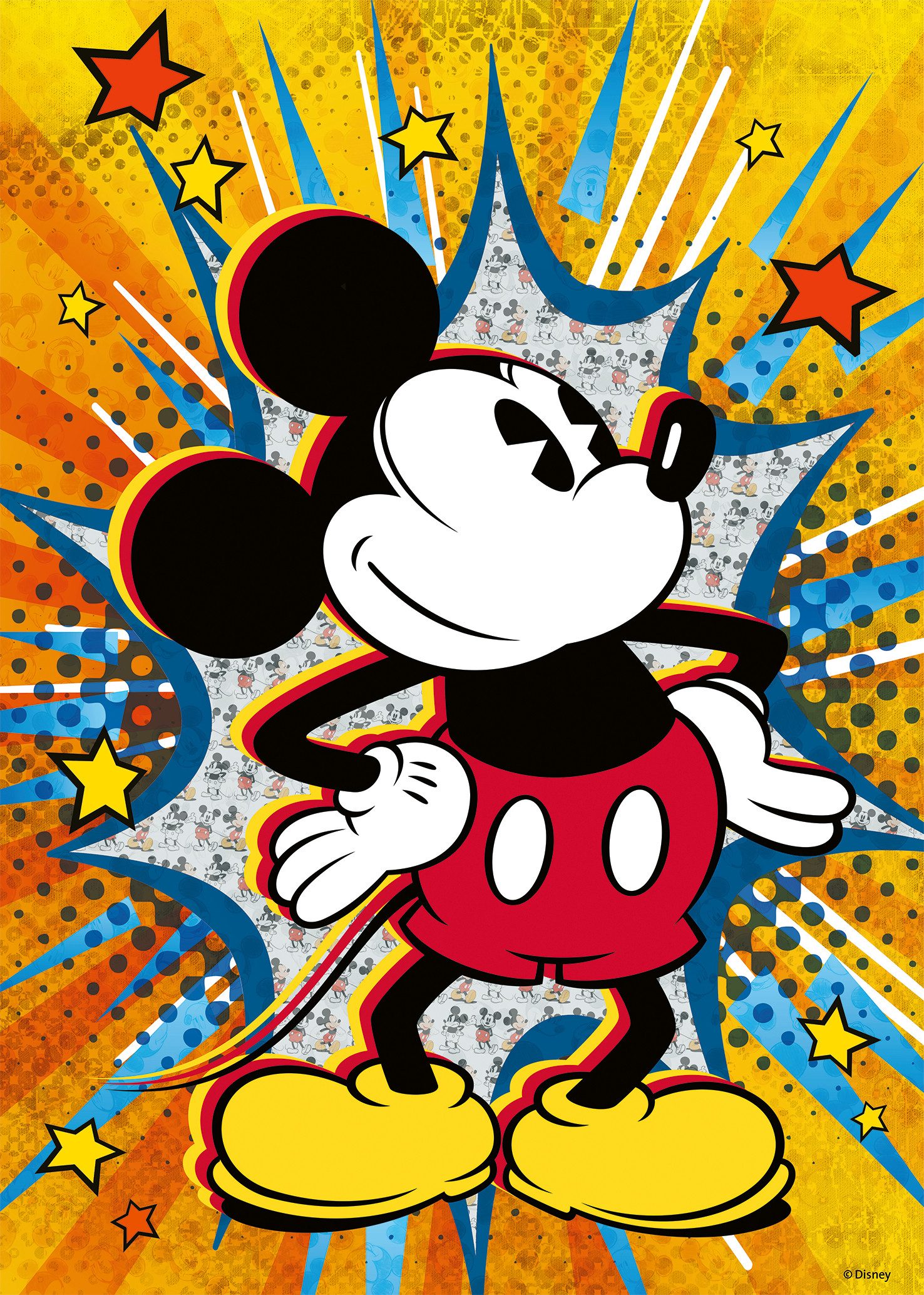 Ravensburger Puzzle Disney Mickey Mouse, Retro Mickey, 1000 Puzzleteile, Ma günstig online kaufen