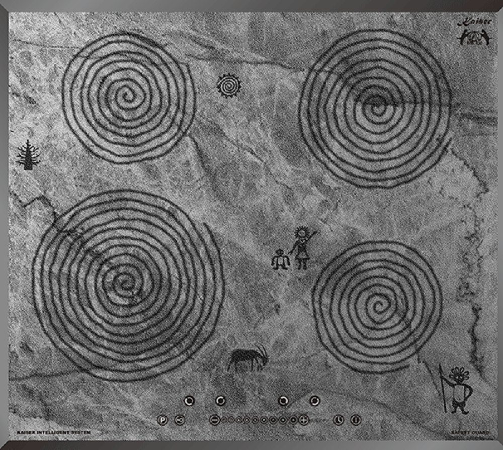 Kaiser Küchengeräte Induktions-Kochfeld KCT 6705 FI Ära, KCT 6705 FI Ära, 60cm,Höhlenmalereimotiv,4 Kochzonen