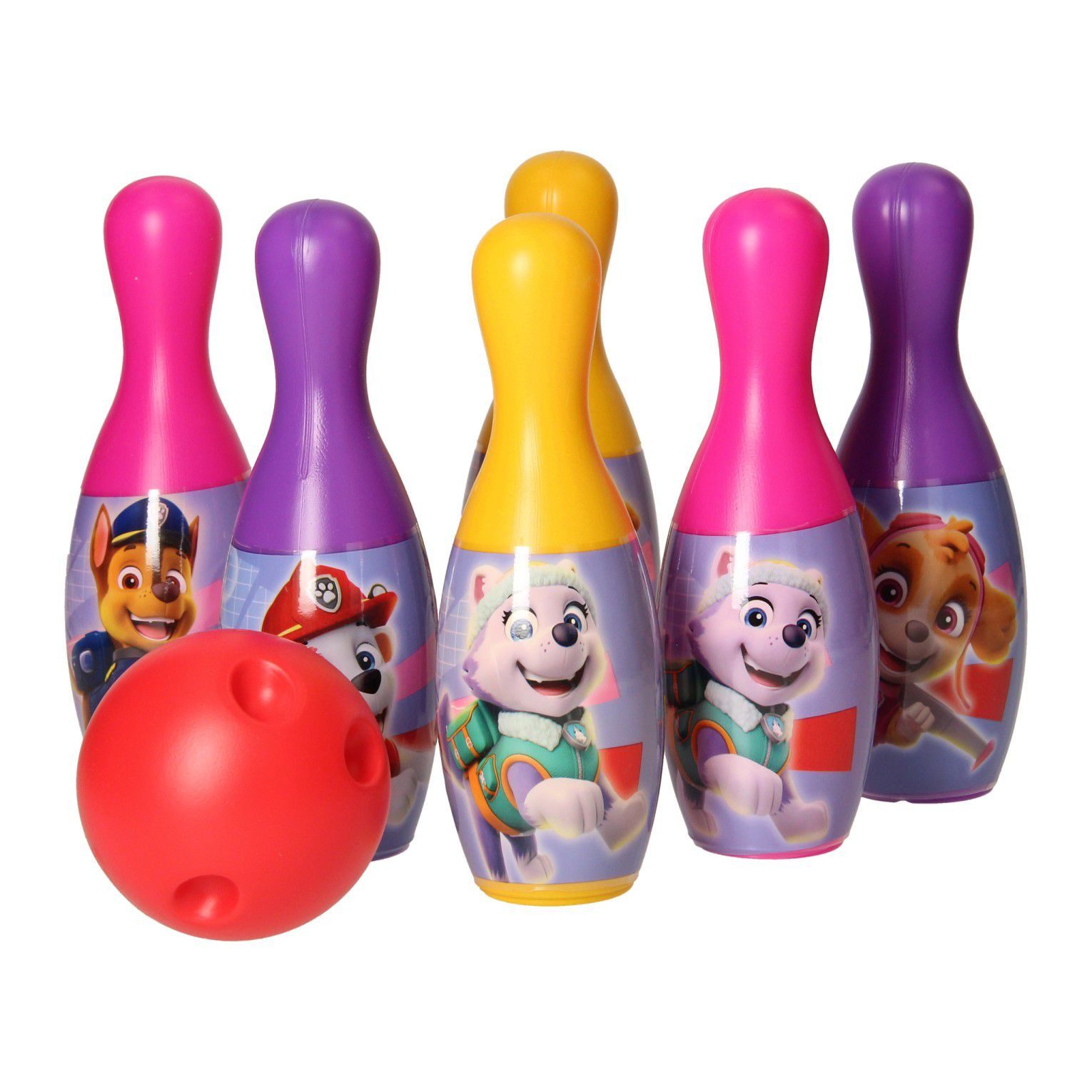 Spielzeug-Gartenset Bowling set Outdoor-Spielzeug für Kinder 6 Pins und eine Bowlingkugel