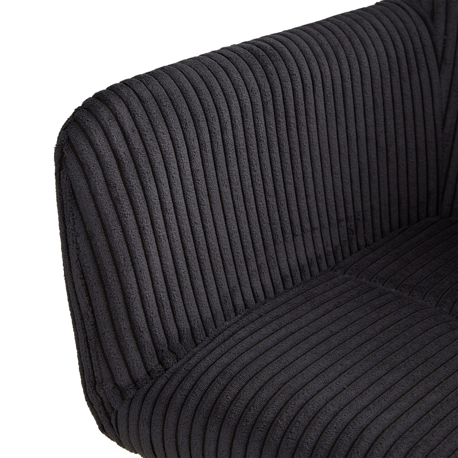 Homestyle4u Armlehnstuhl Esszimmerstuhl Cord Drehbar Grau Esstisch Wohnzimmer Büro (2er Set, 2 St), drehbar, für Esstisch, Essstuhl