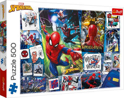 Trefl Puzzle Trefl 37391 Marvel Spider-Man 500 Teile Puzzle, Puzzleteile, Made in Europe