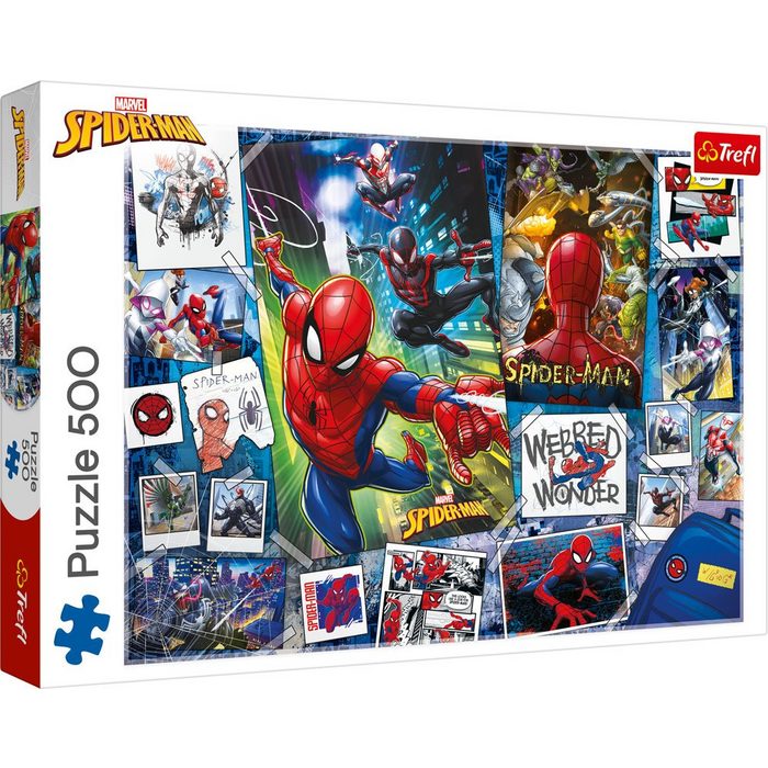 Trefl Puzzle Trefl 37391 Marvel Spider-Man 500 Teile Puzzle Puzzleteile Made in Europe