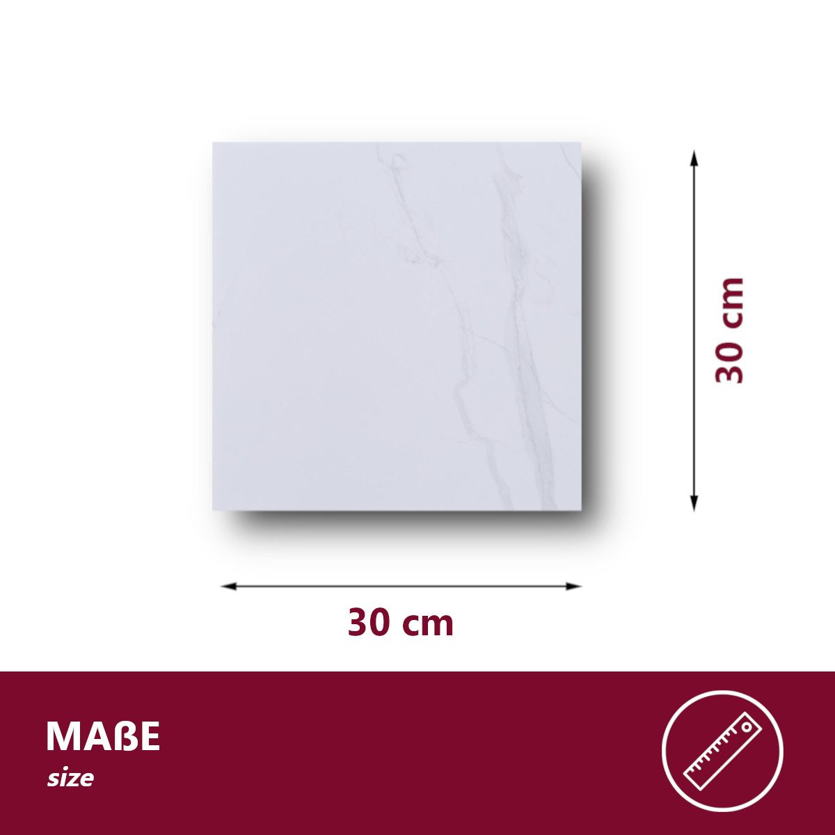 Thumbnail - HOOZ Wandpaneel Fliesenaufkleber versch. Farben selbstklebend Küche Schlaf- Wohnzimmer, BxL: 30x30 cm, 0,18 qm, (Set, 10...